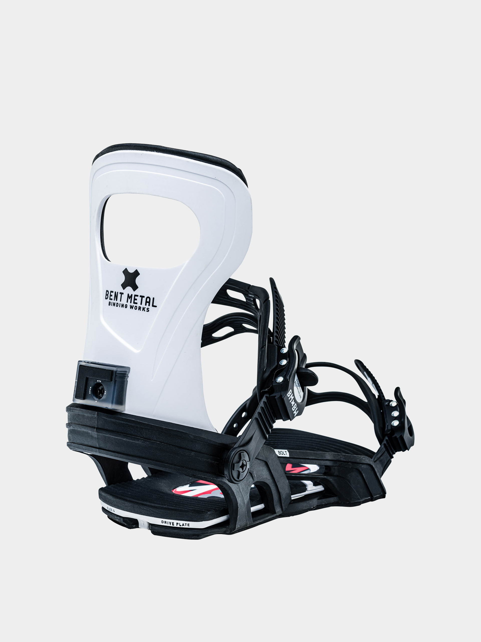 Mens Bent Metal Bolt Snowboard bindings (white)