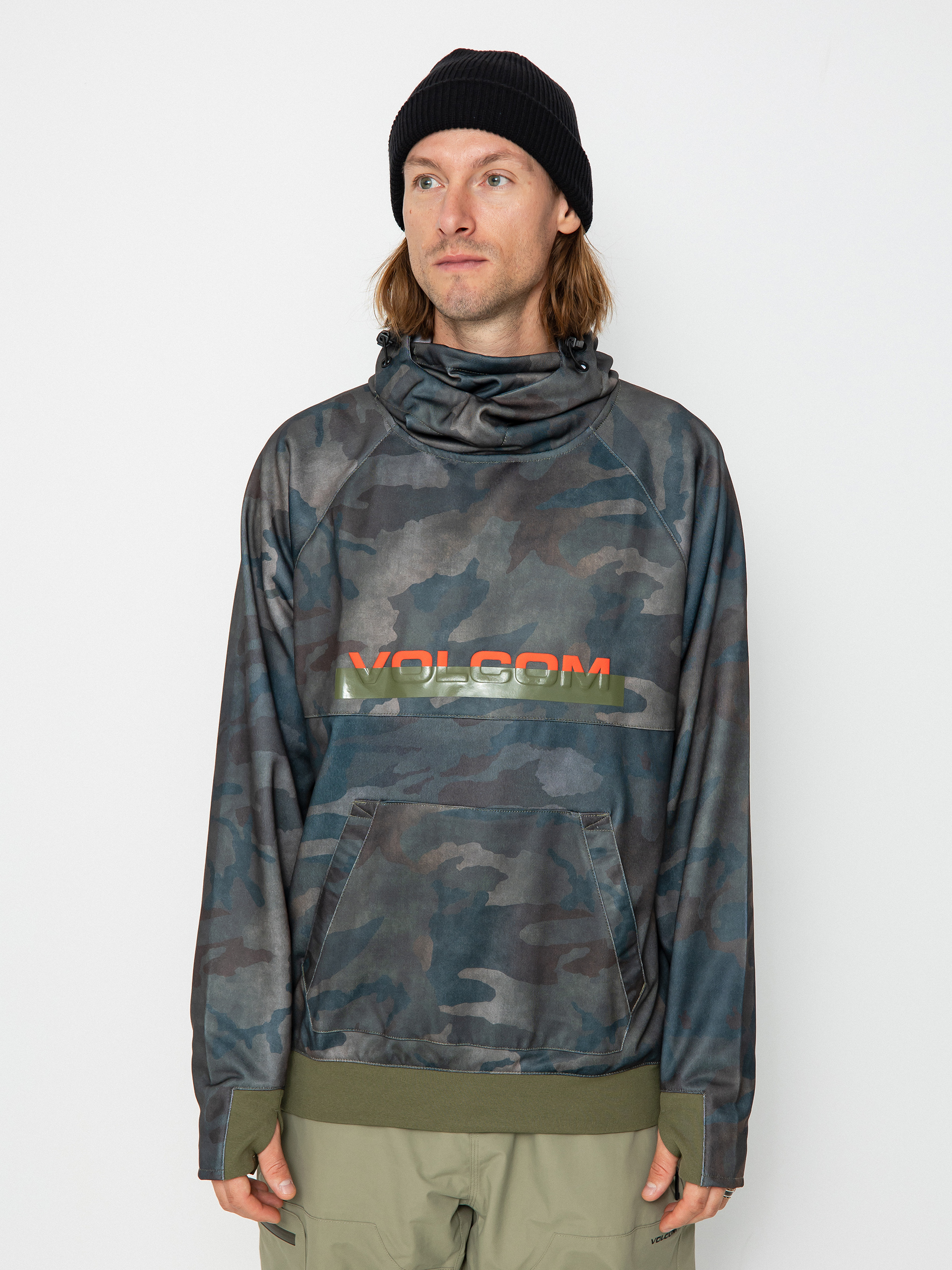 Mens Volcom Hydro Riding HD Active sweatshirt (cloudwash camo)