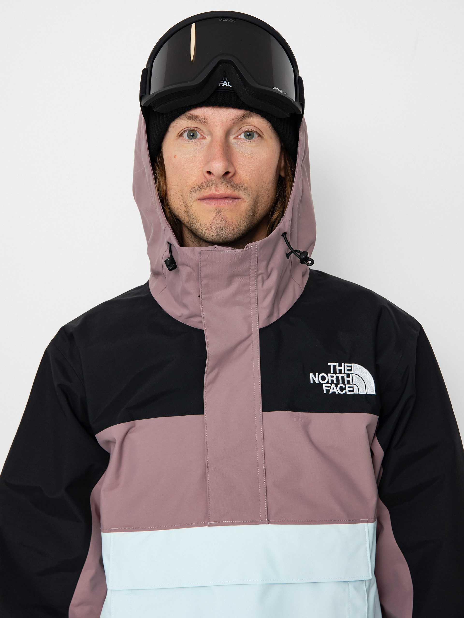 Mens The North Face Driftview Anorak Snowboard jacket (icecap blue/fawn grey)