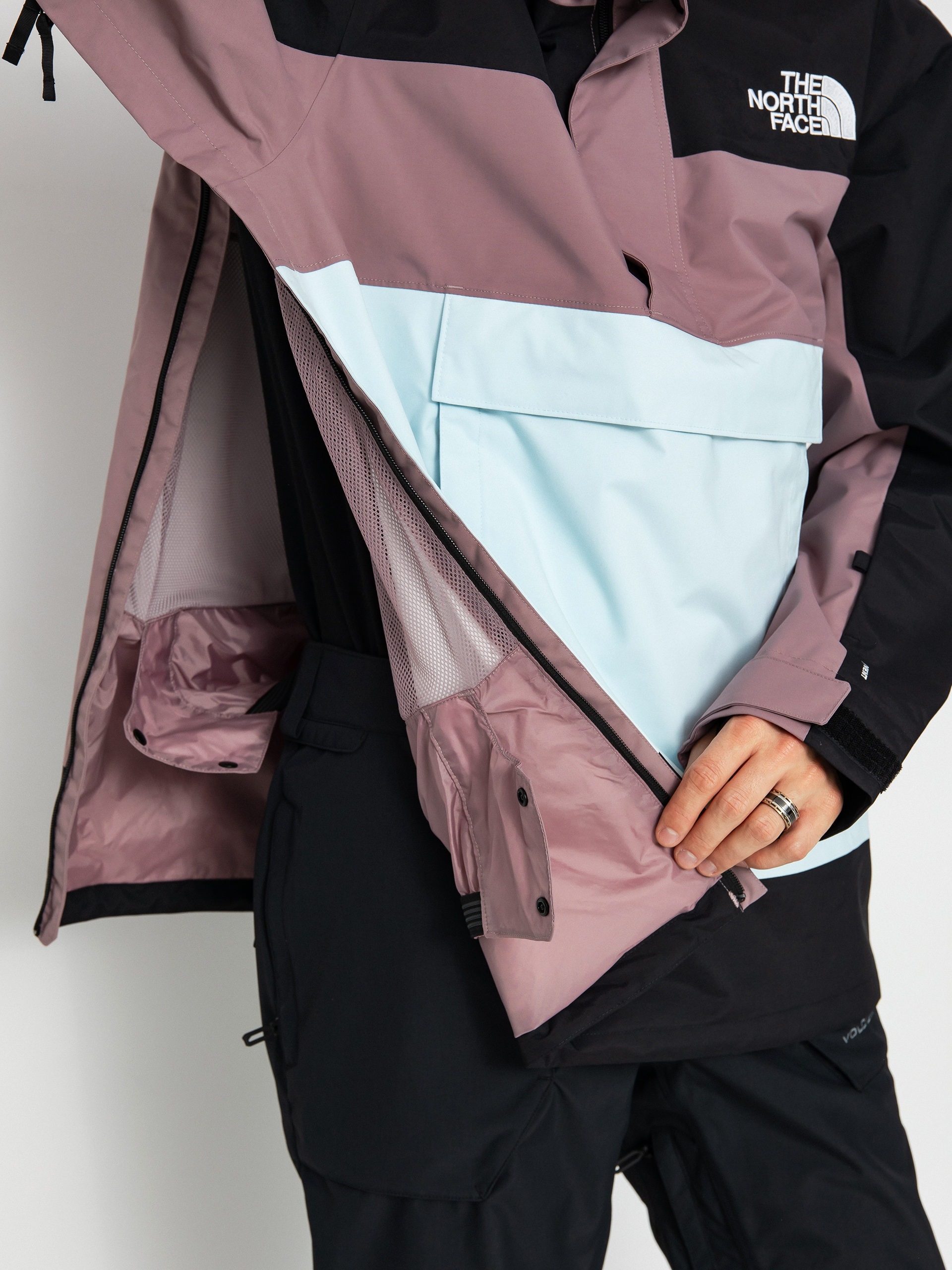 Mens The North Face Driftview Anorak Snowboard jacket (icecap blue/fawn grey)