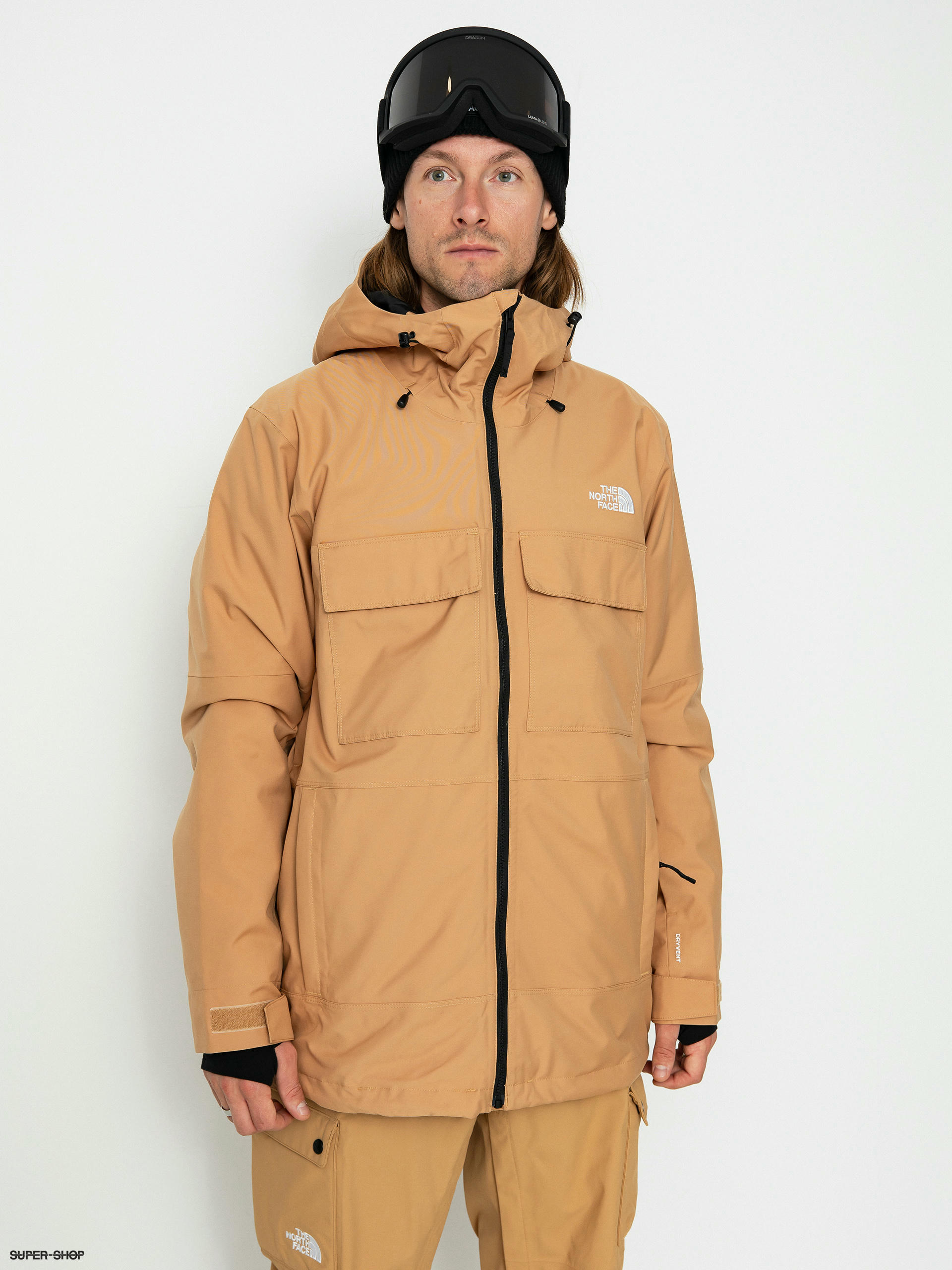 The North Face Fourbarrel Triclimate Snowboard jacket brown almond butter tnf black