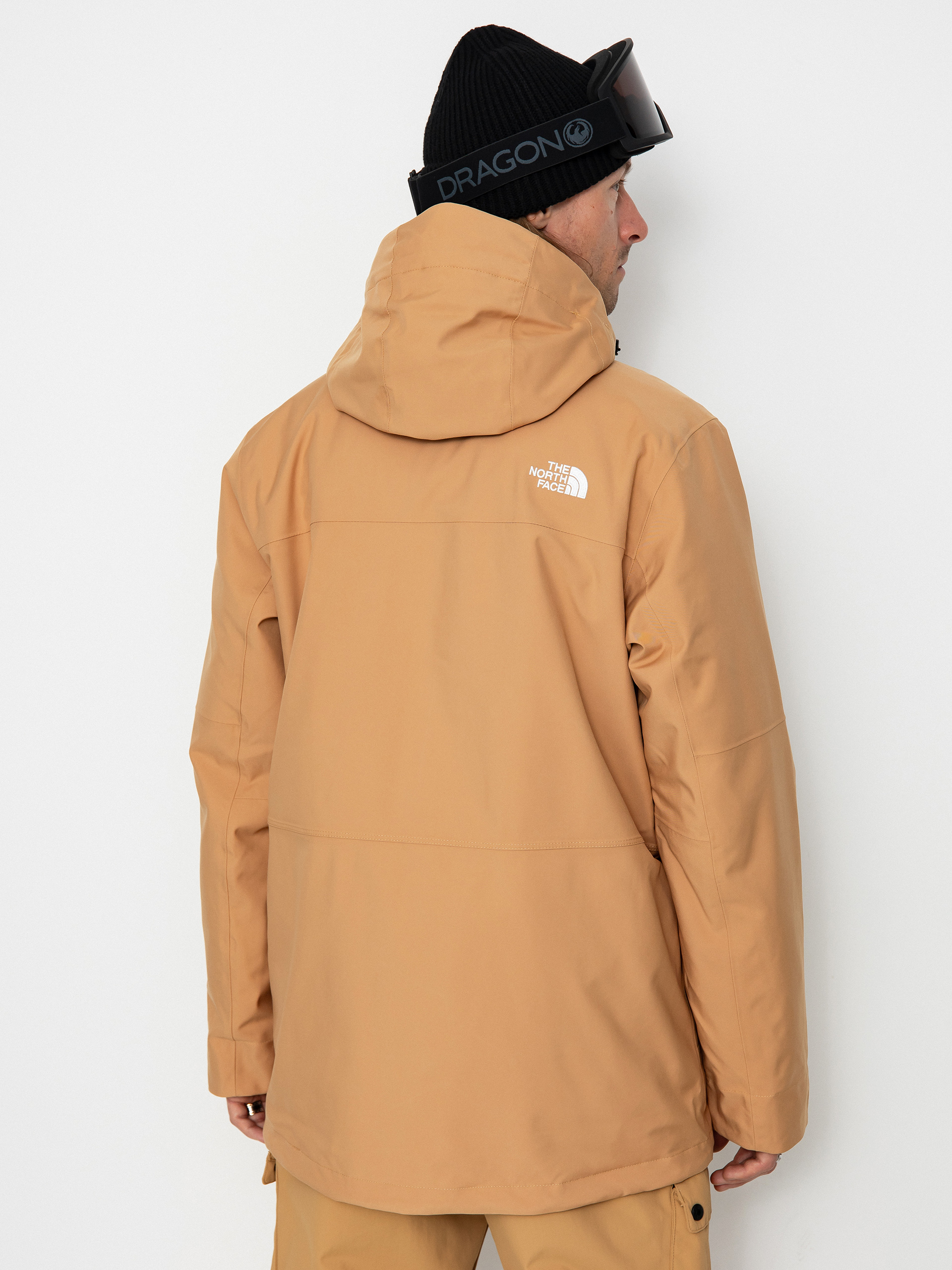 Mens The North Face Fourbarrel Triclimate Snowboard jacket (almond butter/tnf black)