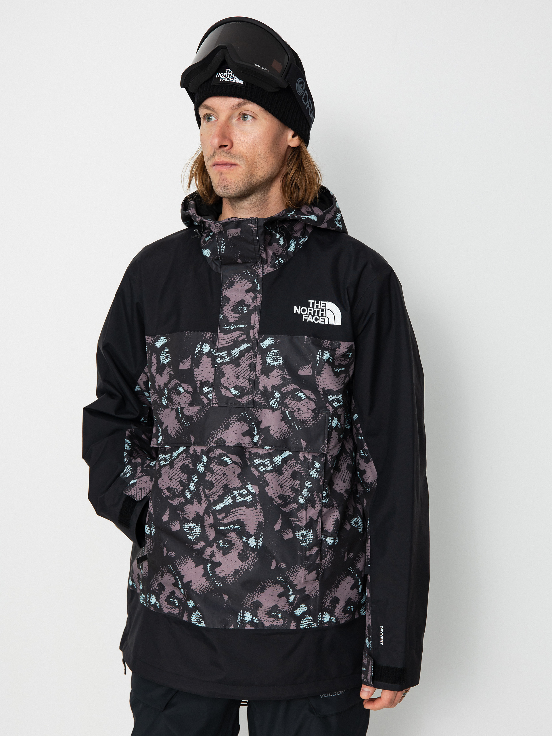 スノーボード THE NORTH FACE The North Face Driftview Anorak Snowboard jacket - black (fawn