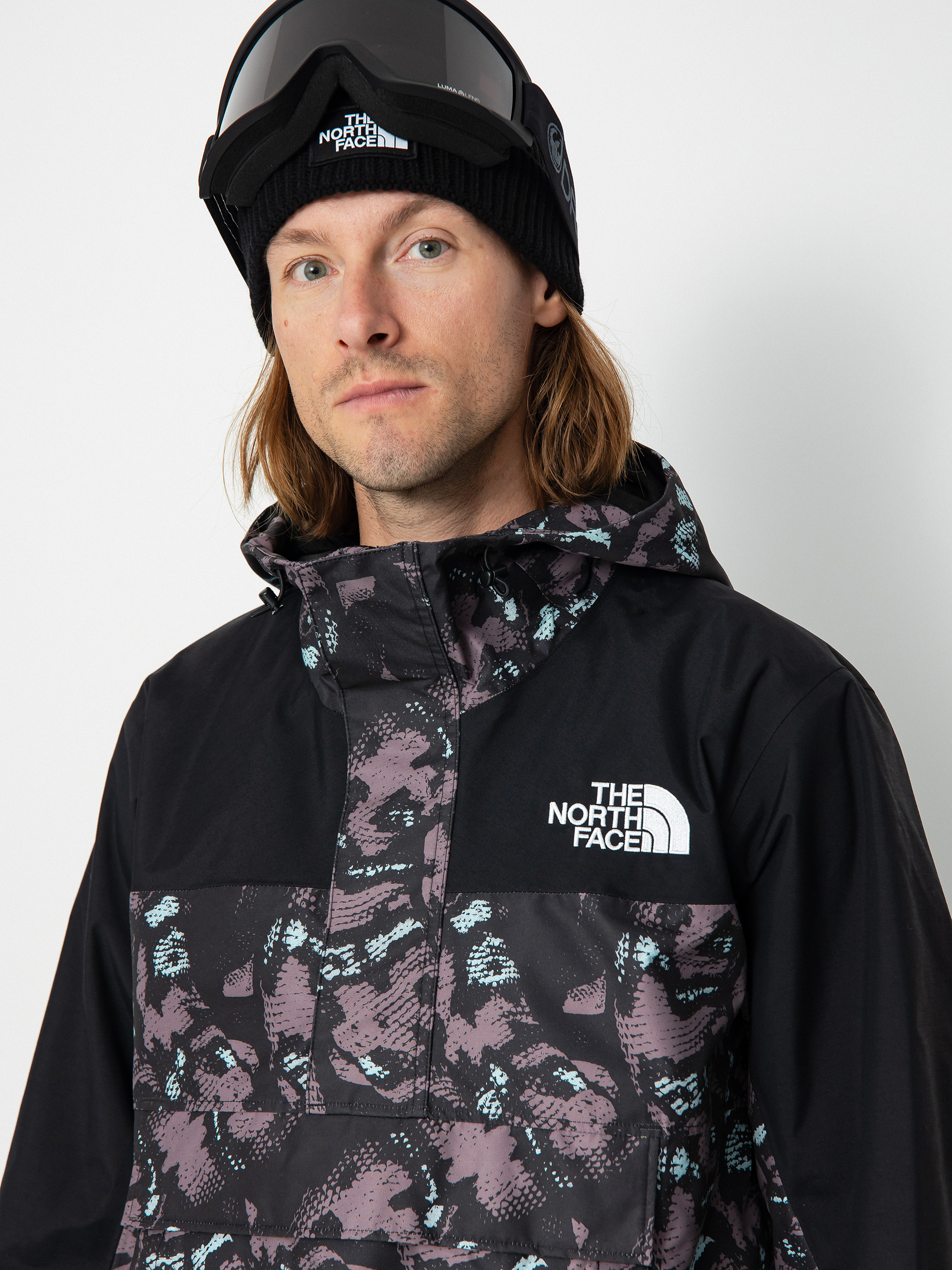 Mens The North Face Driftview Anorak Snowboard jacket (fawn grey snake charmer)