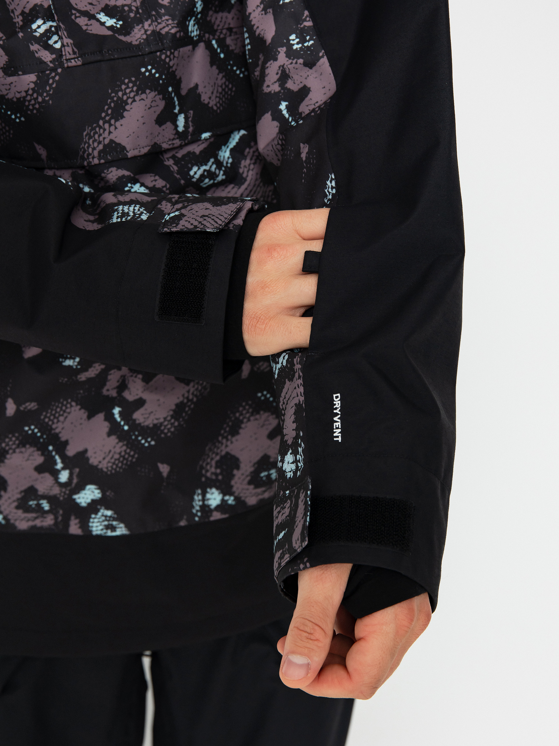 Mens The North Face Driftview Anorak Snowboard jacket (fawn grey snake charmer)