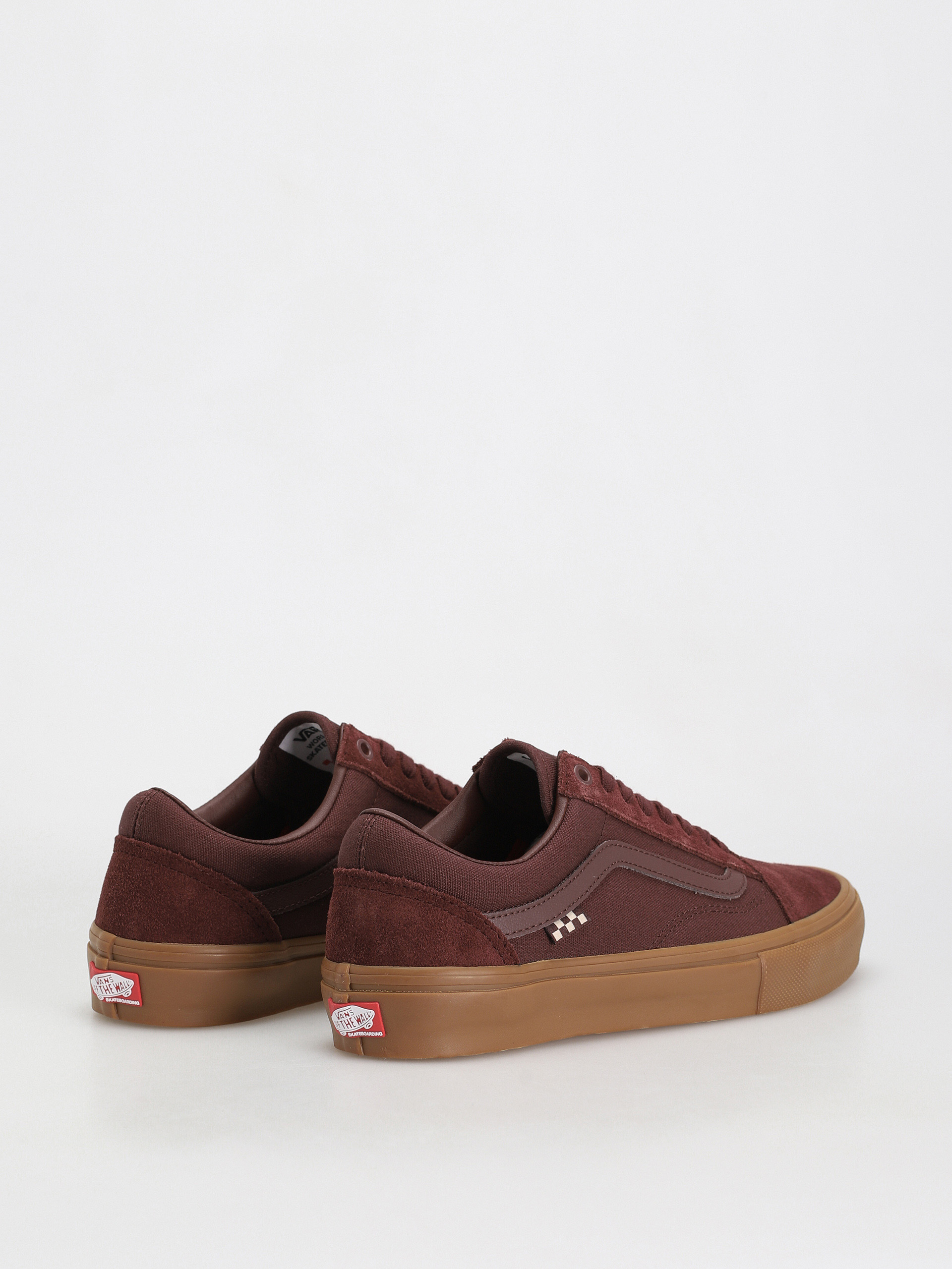 Vans Skate Old Skool Shoes (dark red/gum)