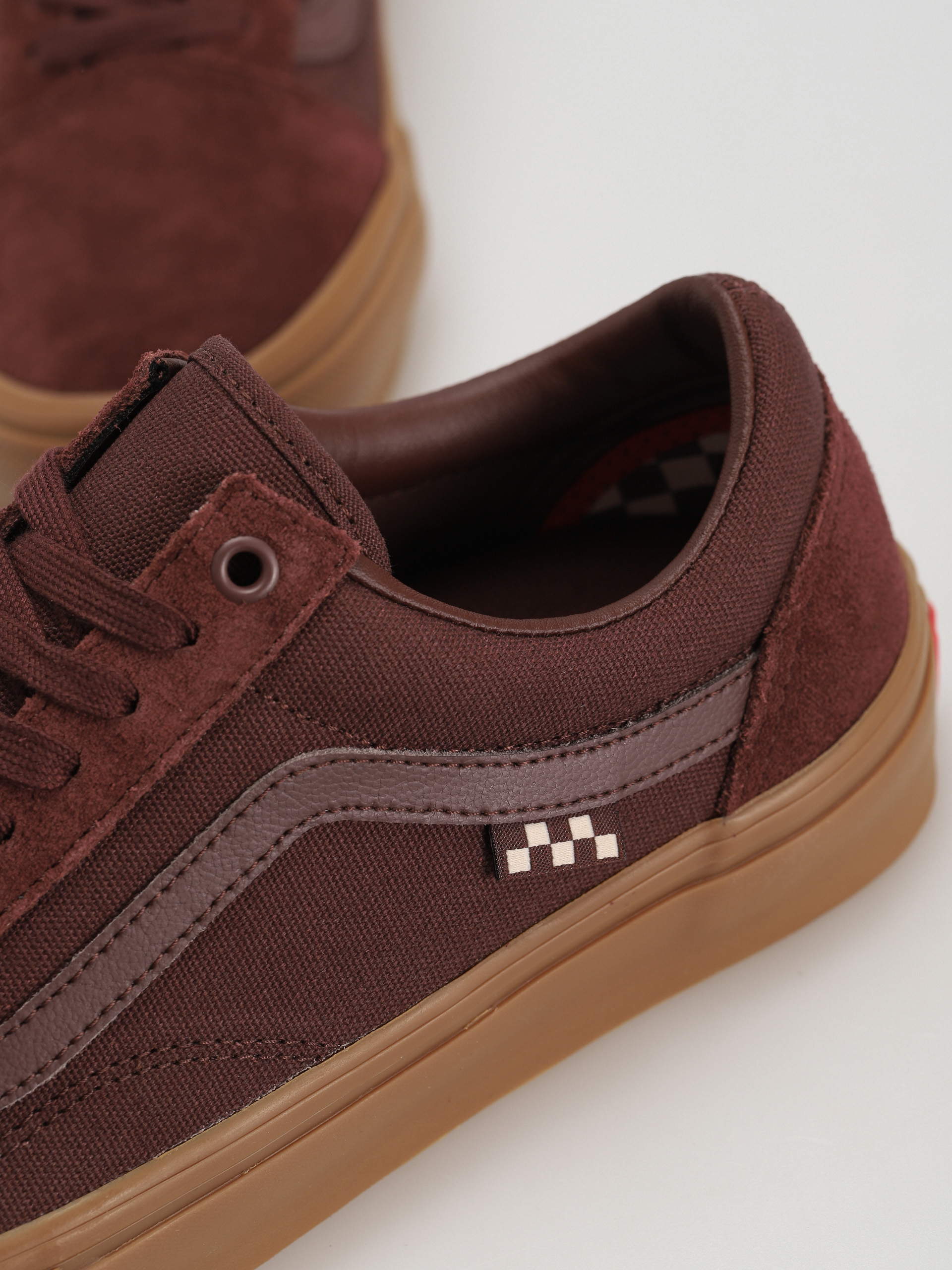 Vans Skate Old Skool Shoes (dark red/gum)