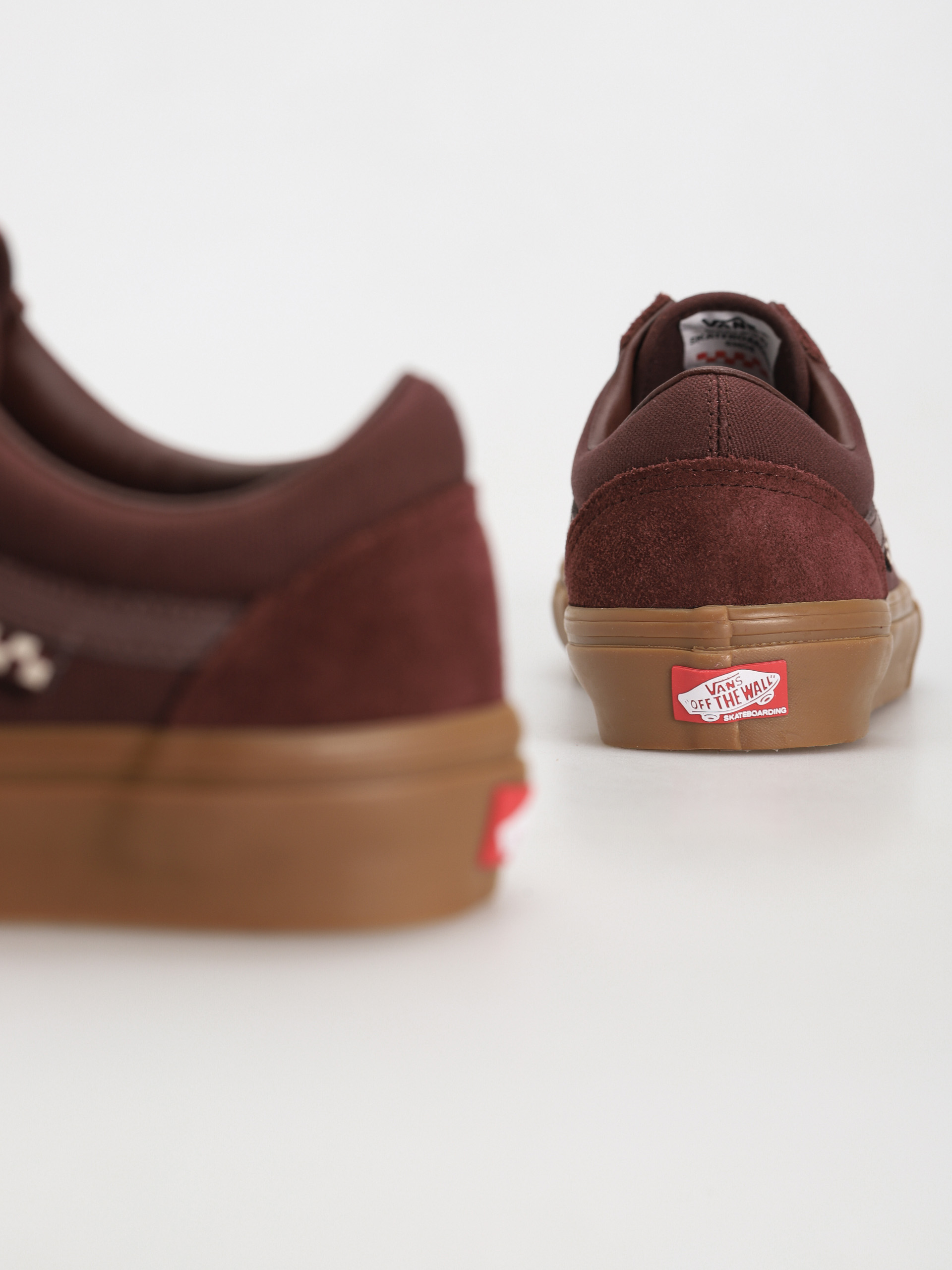 Vans Skate Old Skool Shoes (dark red/gum)