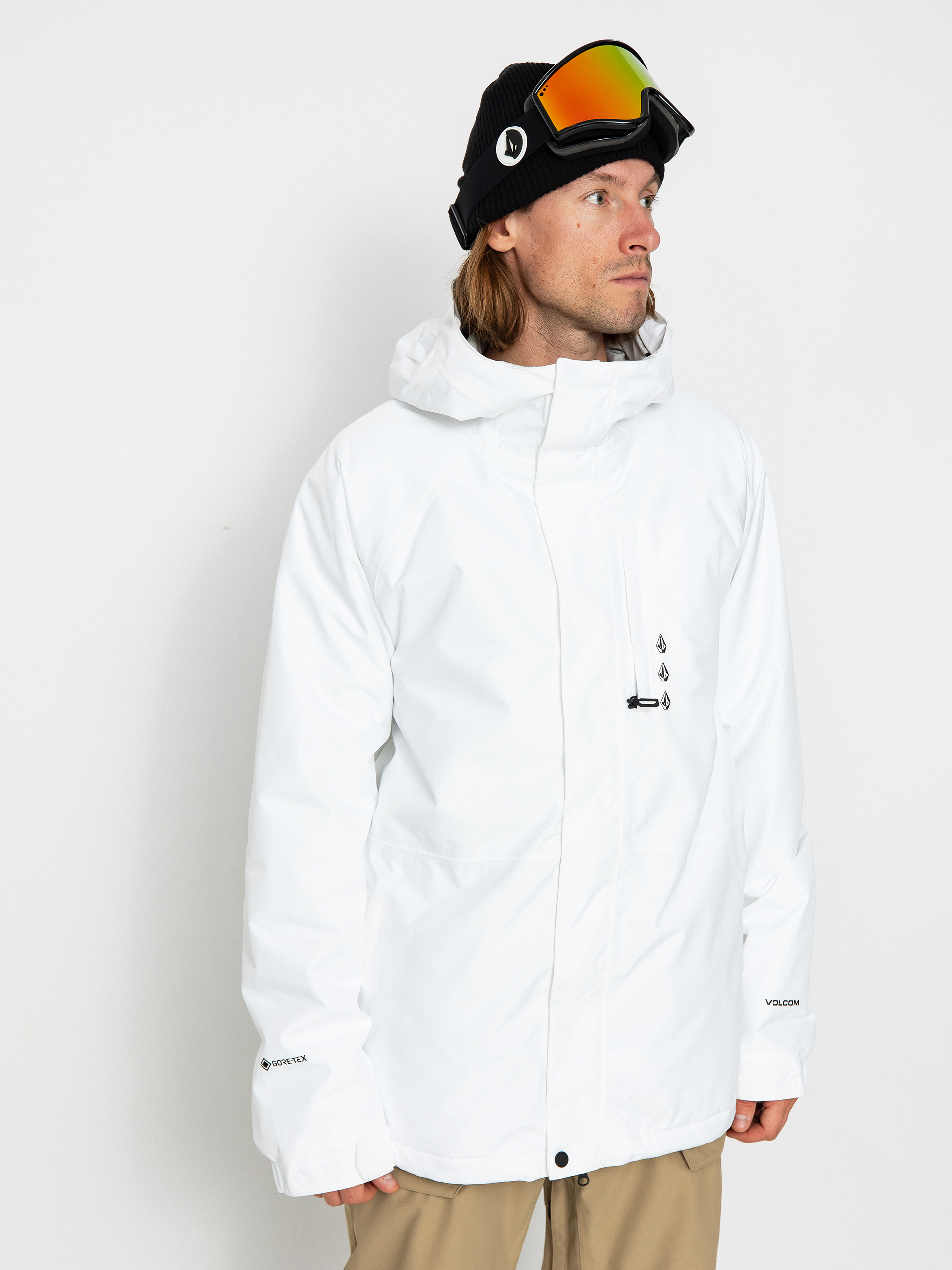 Mens Volcom Dua Ins Gore Snowboard jacket (white)