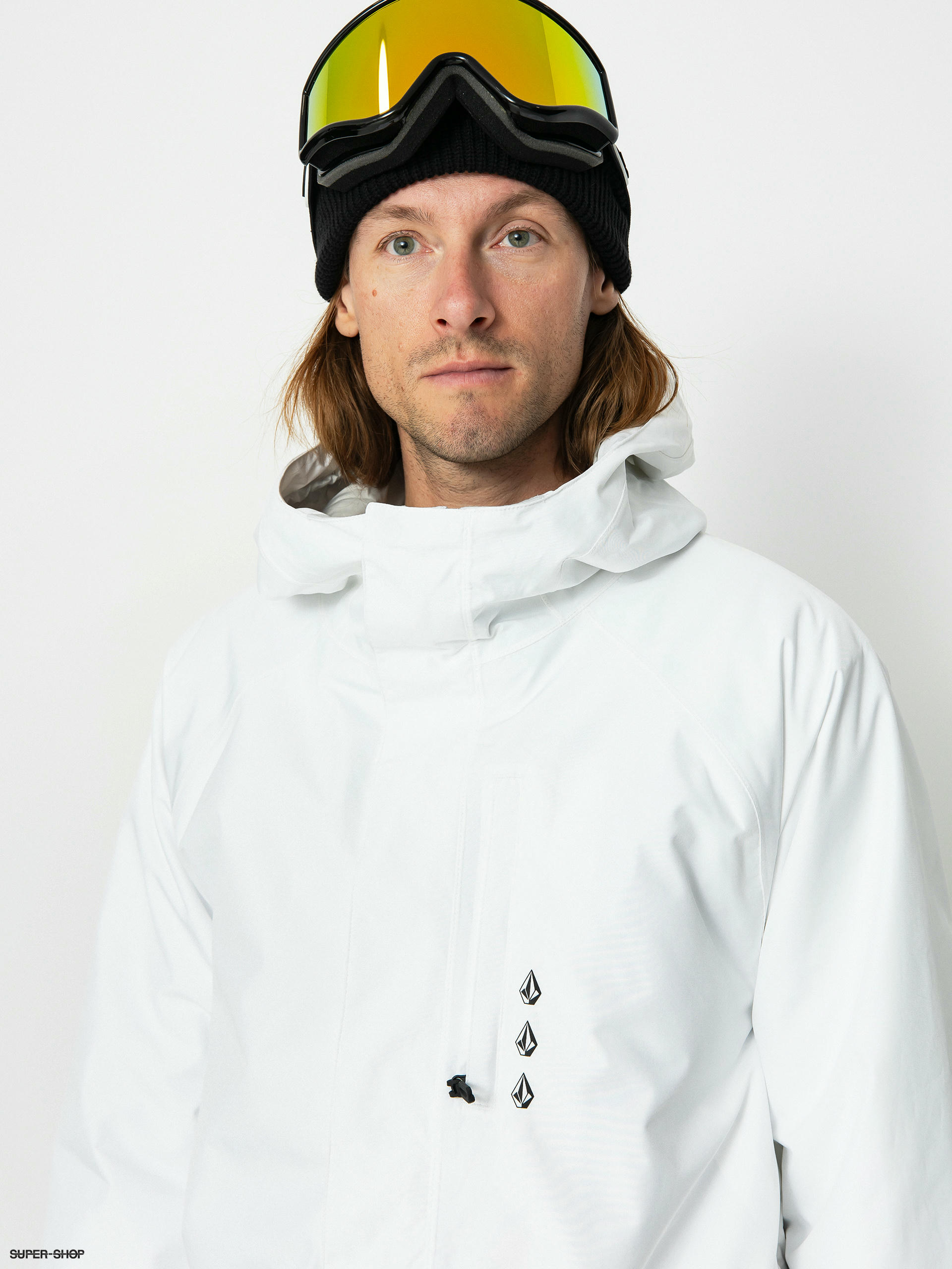 Mens white snowboard on sale jacket