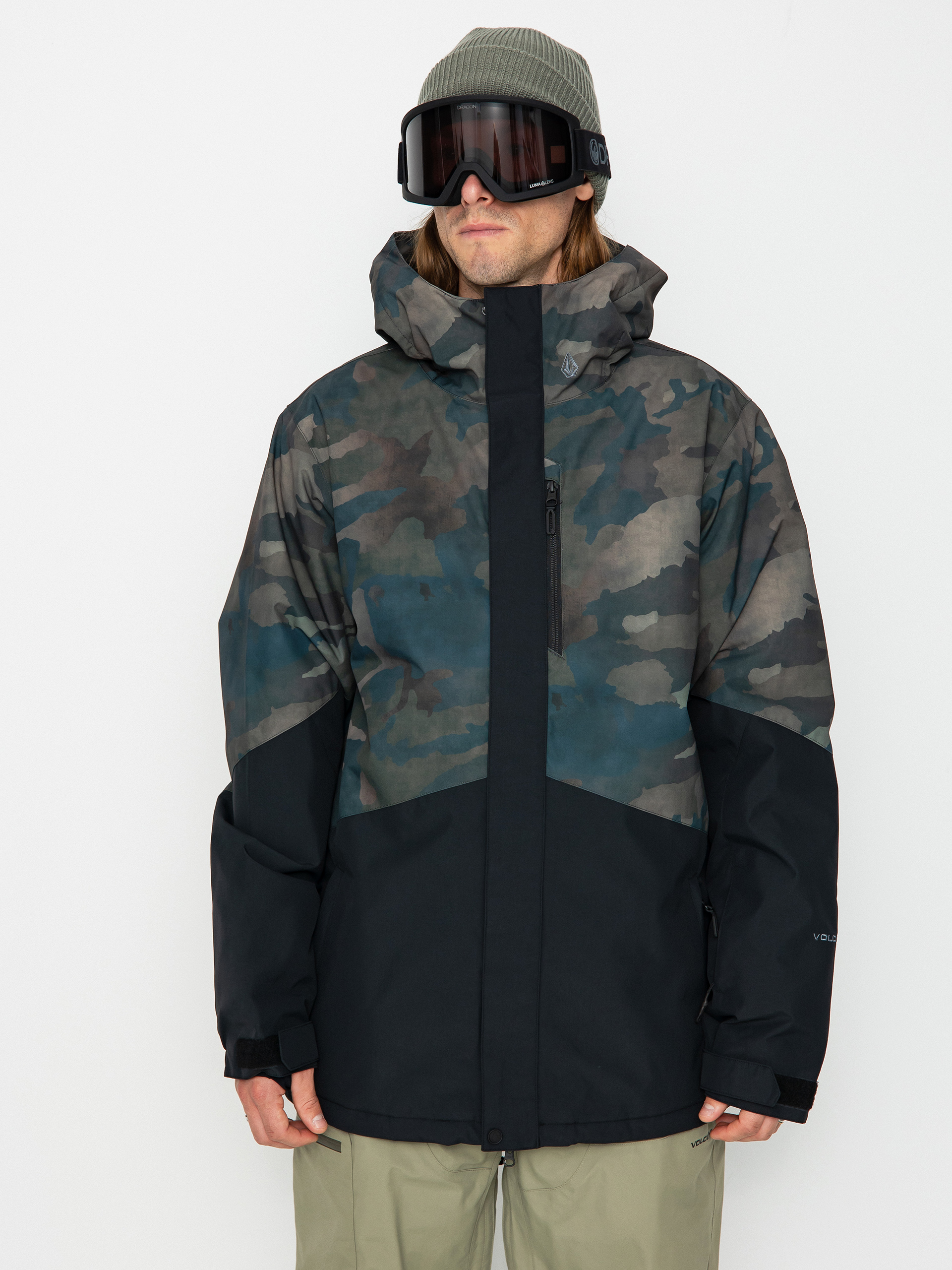 Herren Volcom Vcolp Ins Snowboardjacke (cloudwash camo)