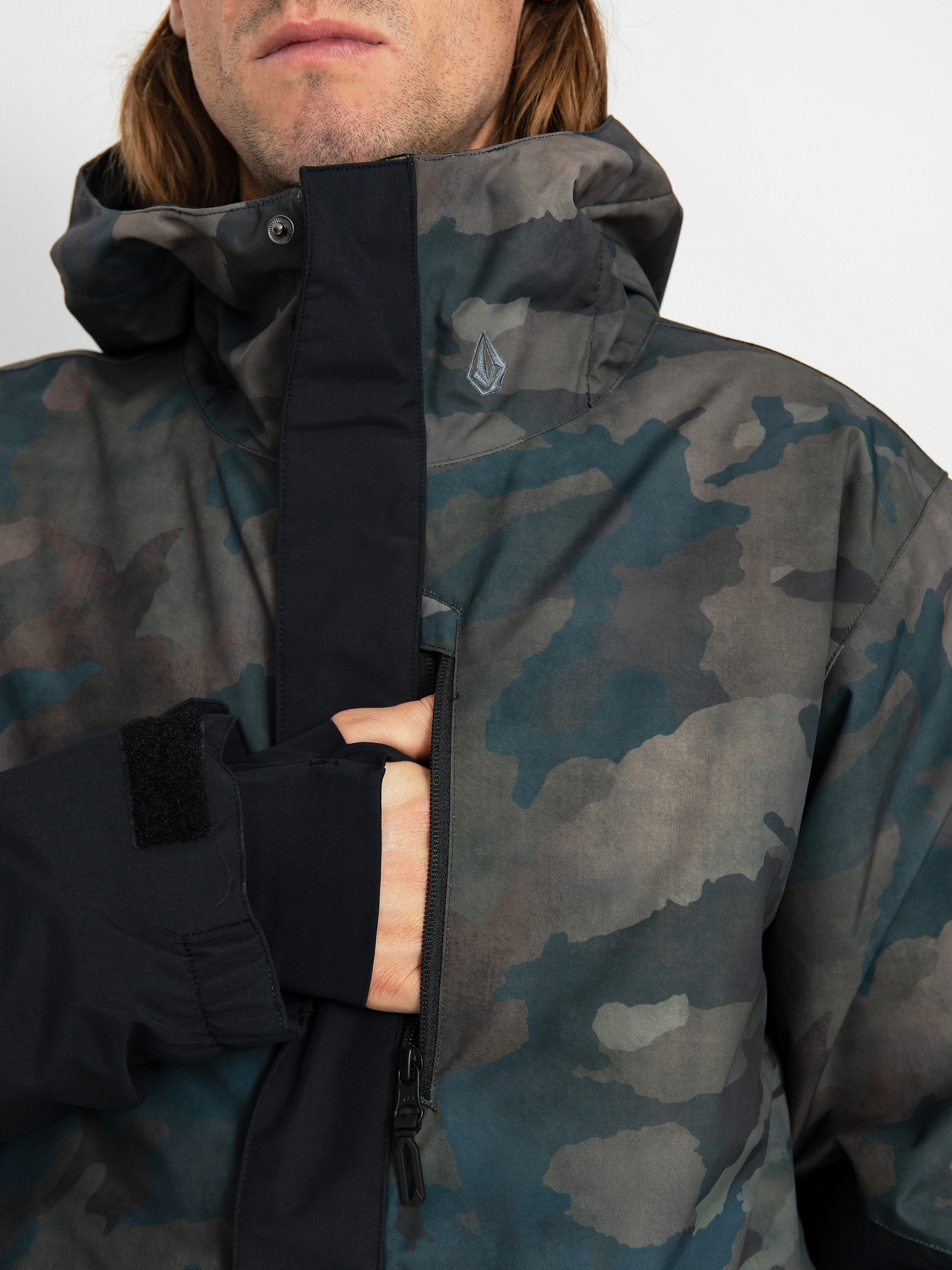 Herren Volcom Vcolp Ins Snowboardjacke (cloudwash camo)