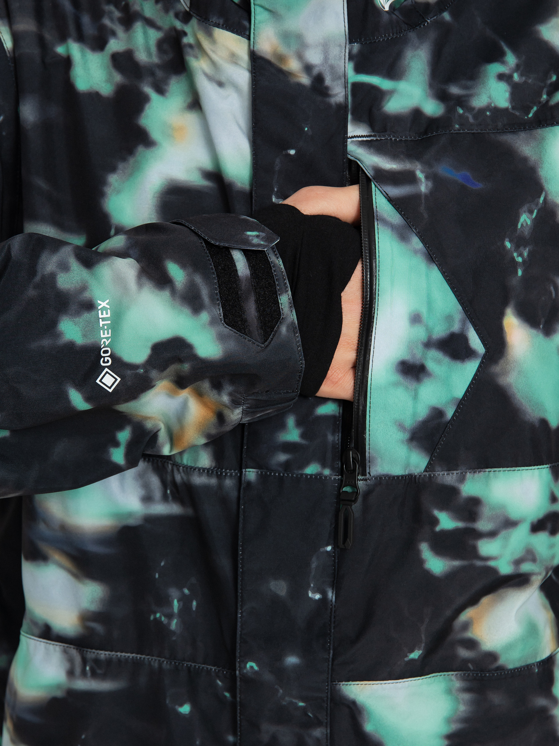 Volcom L Gore Tex Snowboard jacket - multicolor (spritz black)