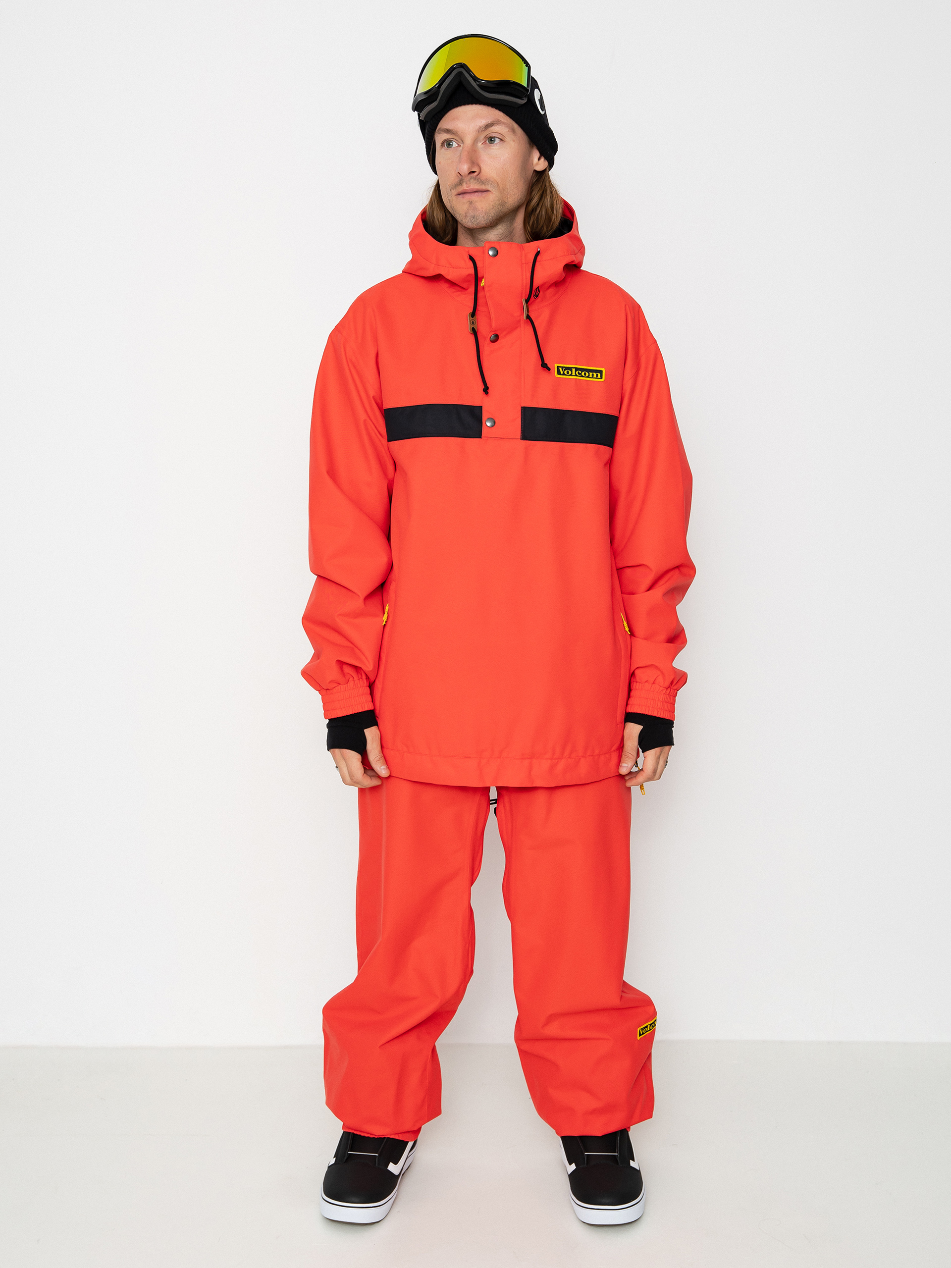 Herren Volcom Longo Pullover Snowboardjacke (orange)