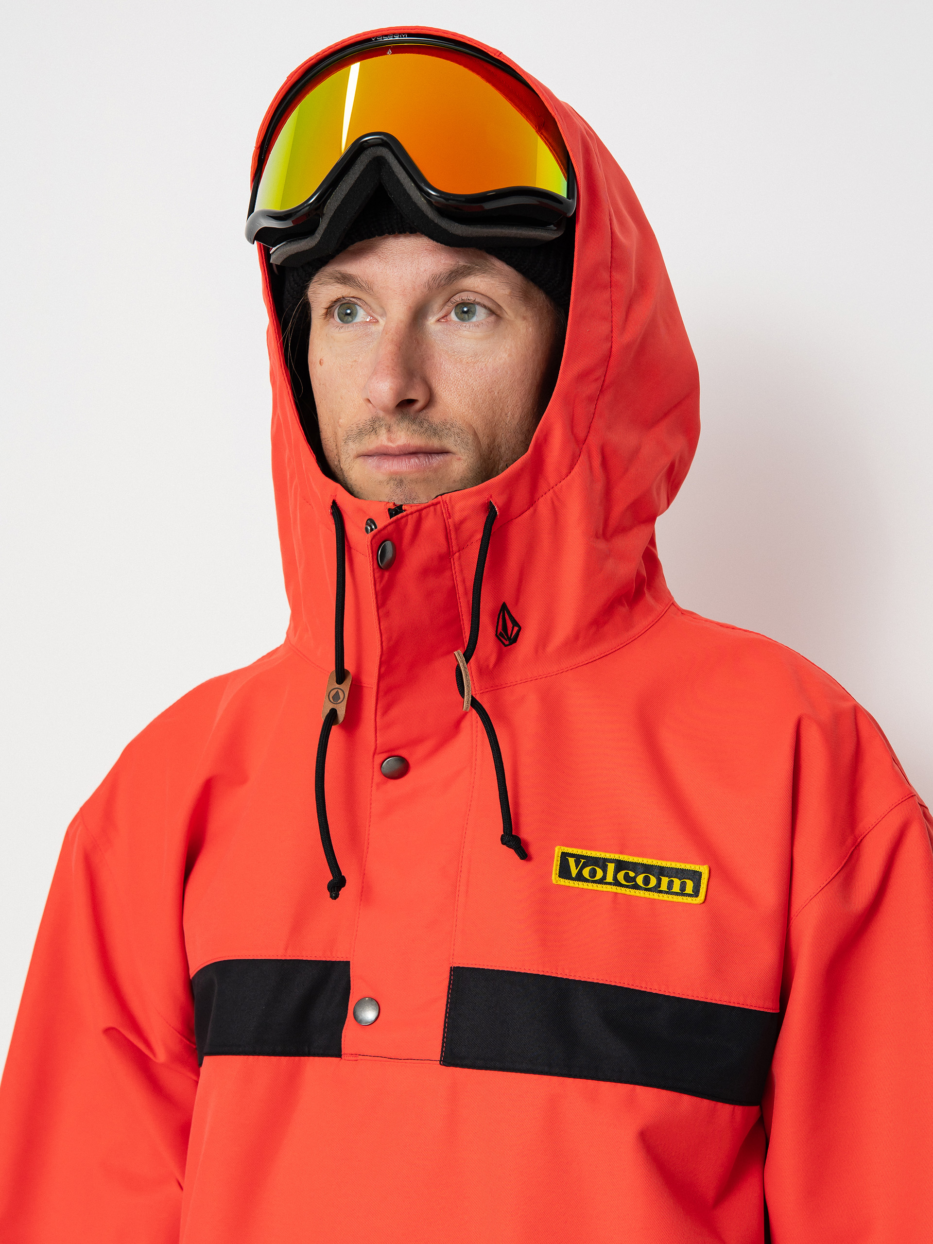 Herren Volcom Longo Pullover Snowboardjacke (orange)