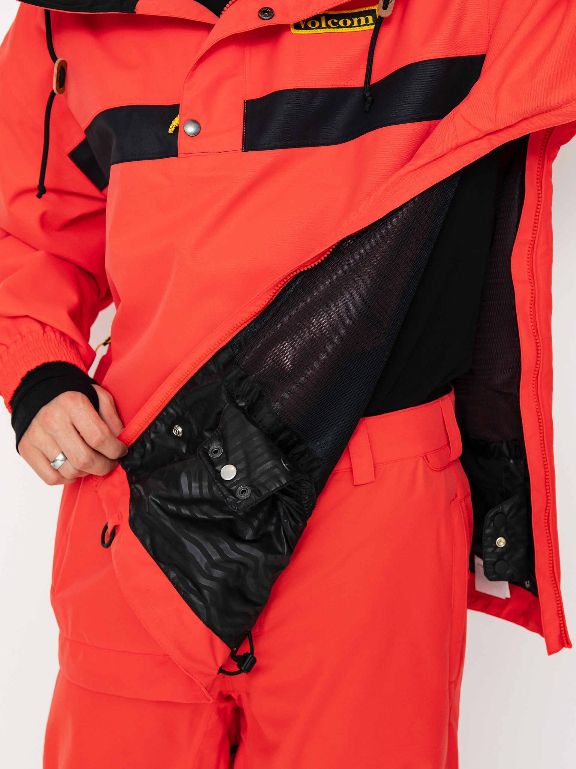 Herren Volcom Longo Pullover Snowboardjacke (orange)