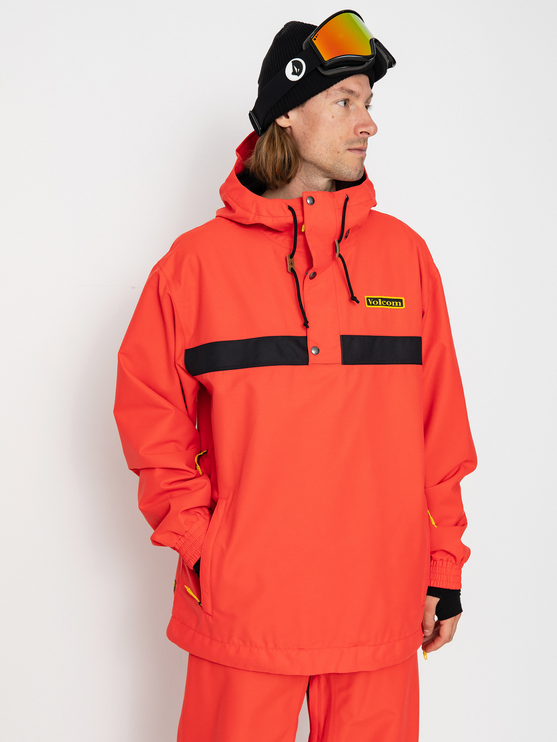 Mens Volcom Longo Pullover Snowboard jacket (orange)