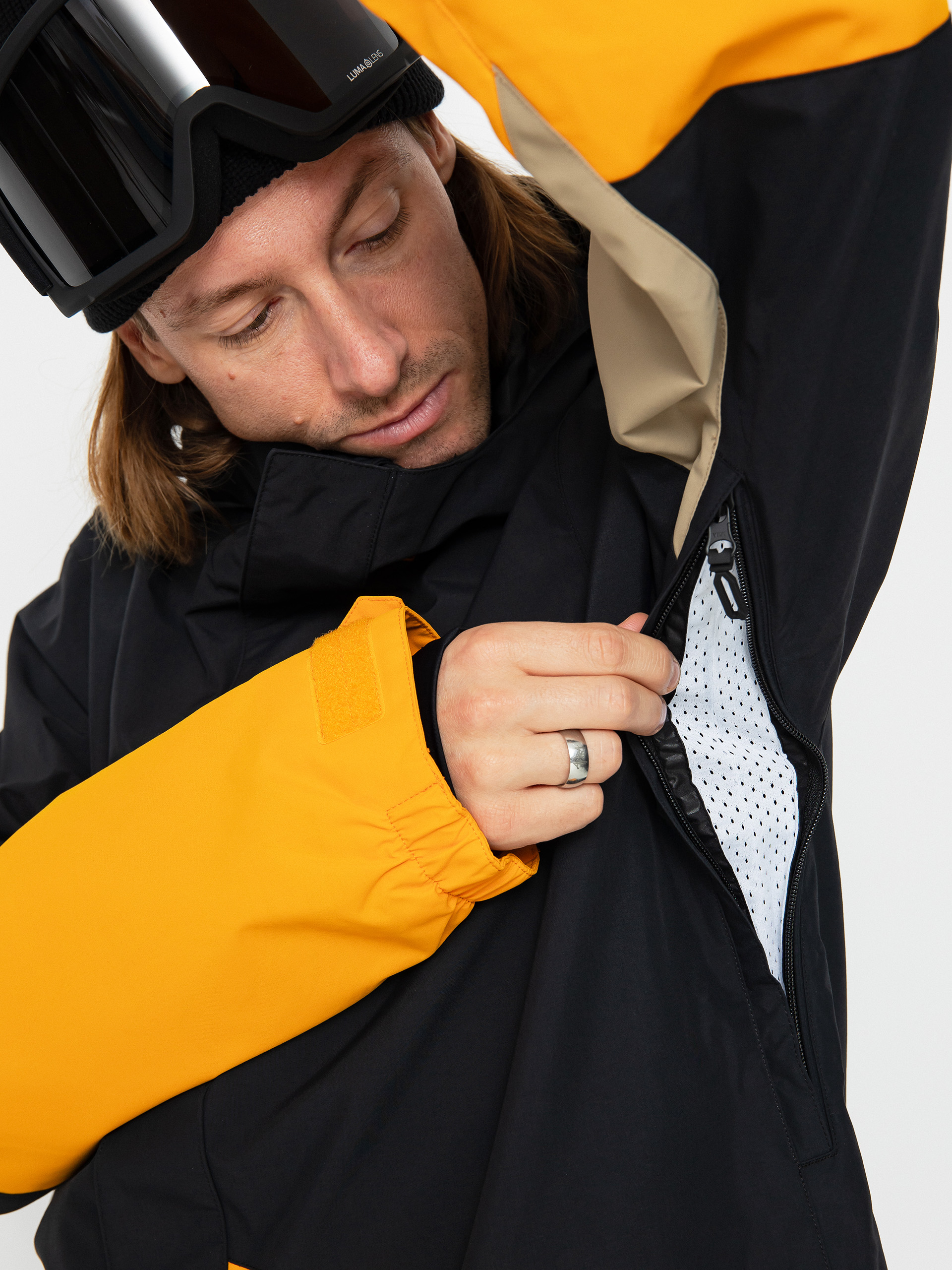 Mens Volcom Vcolp Snowboard jacket (gold)