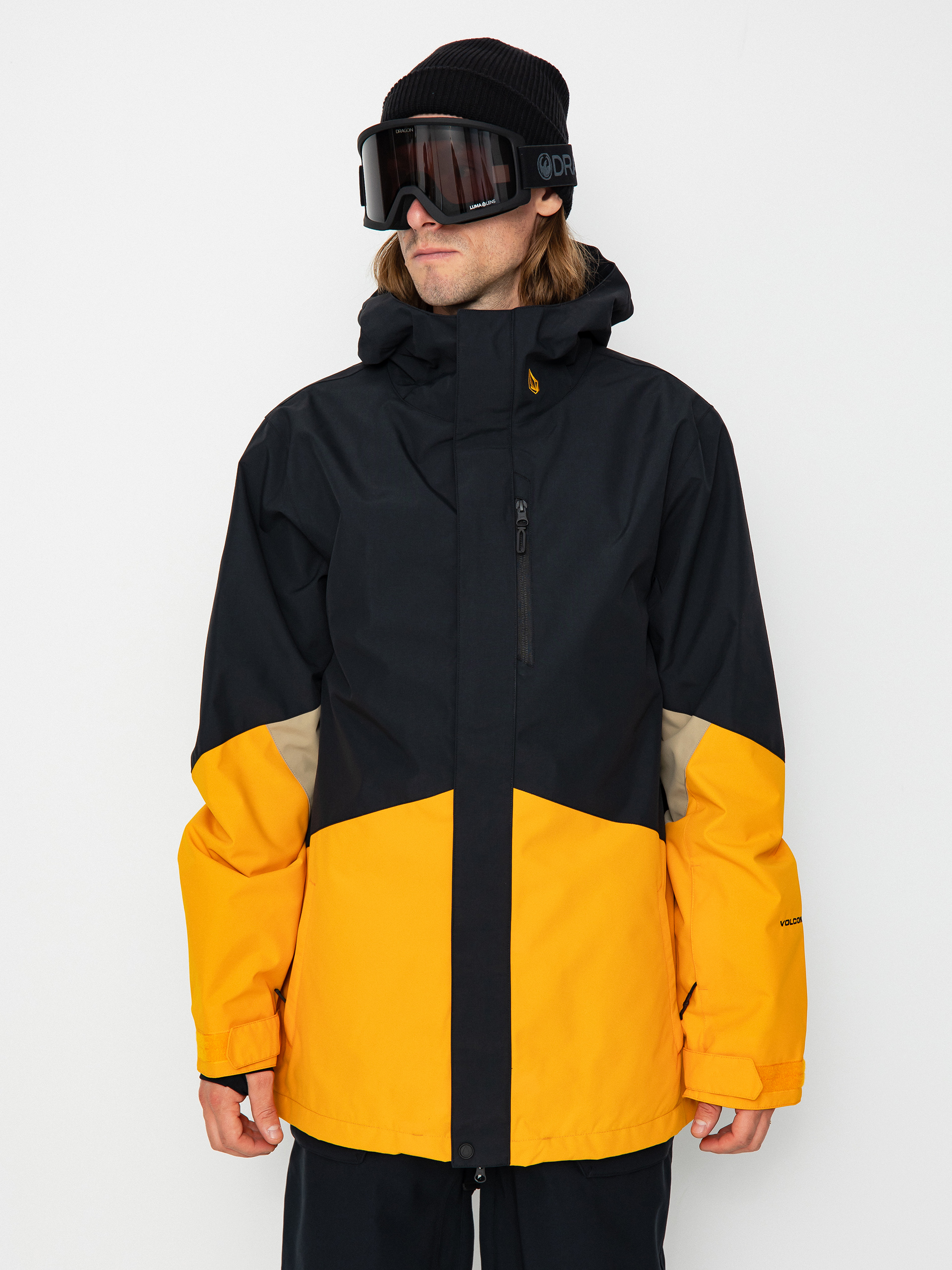 Mens Volcom Vcolp Snowboard jacket (gold)