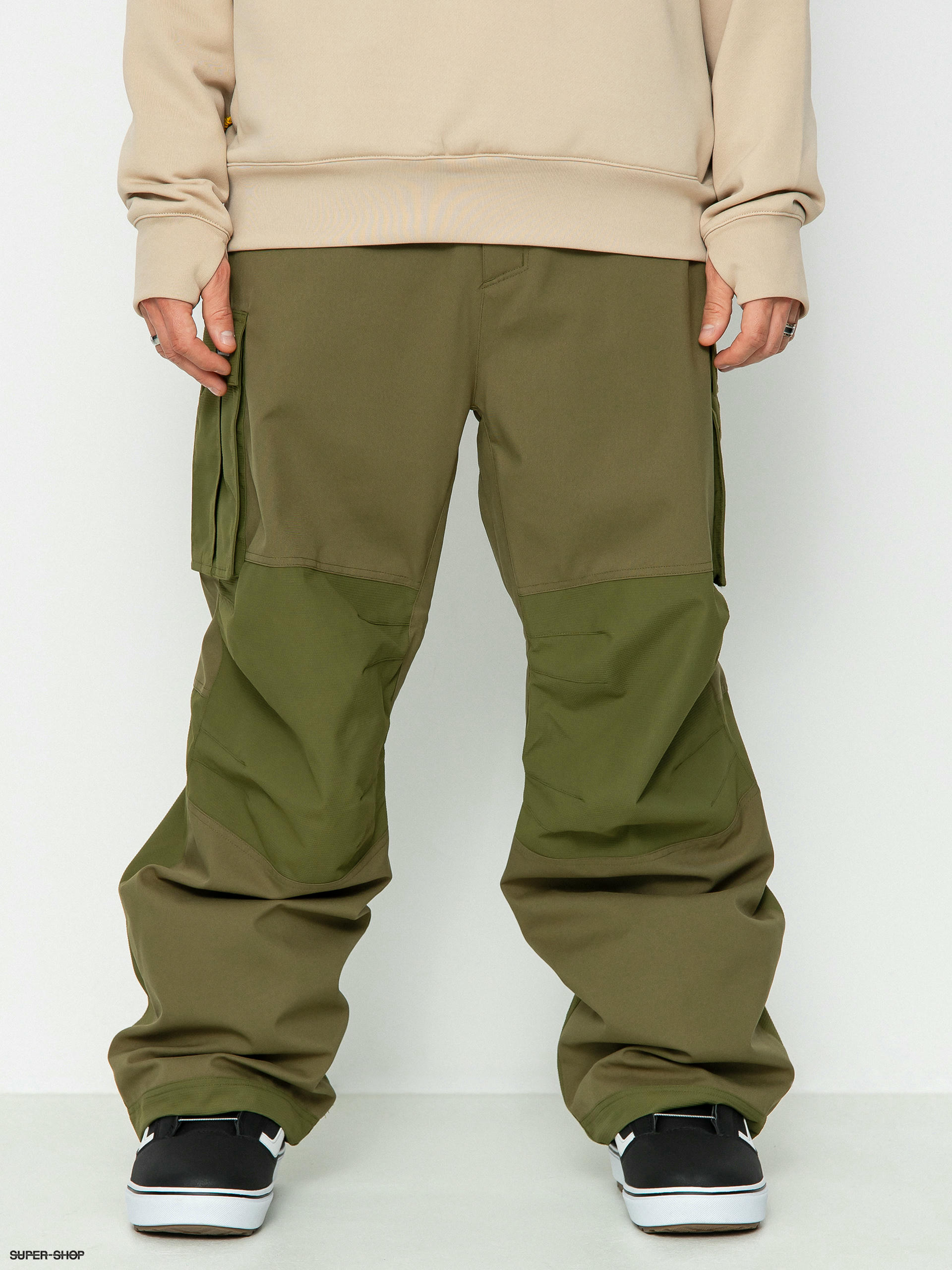 Mens Volcom Nwrk Baggy Snowboard pants (military)