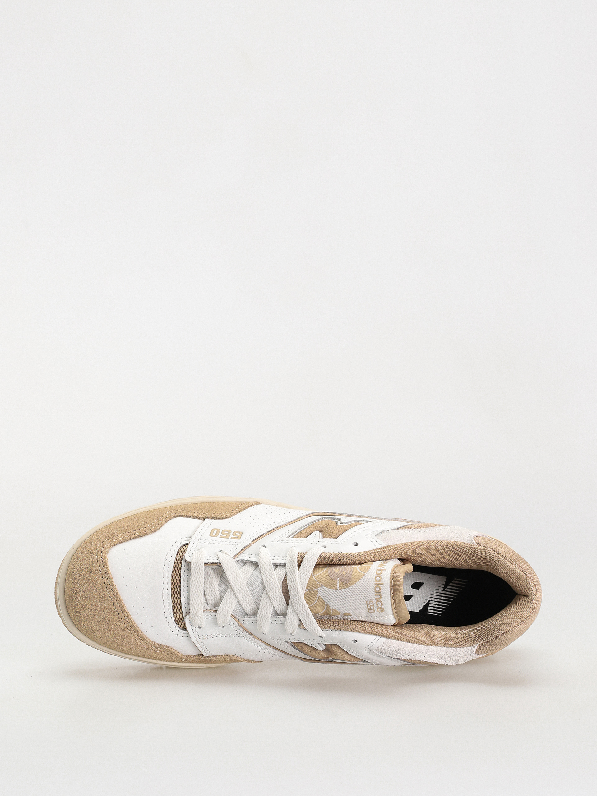 New balance cream store sneakers