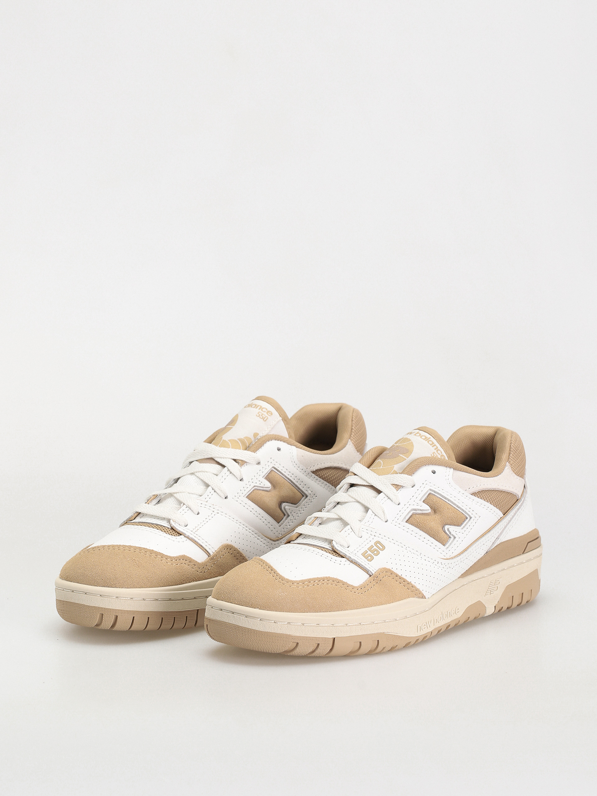 New Balance 550 Shoes (white/beige)