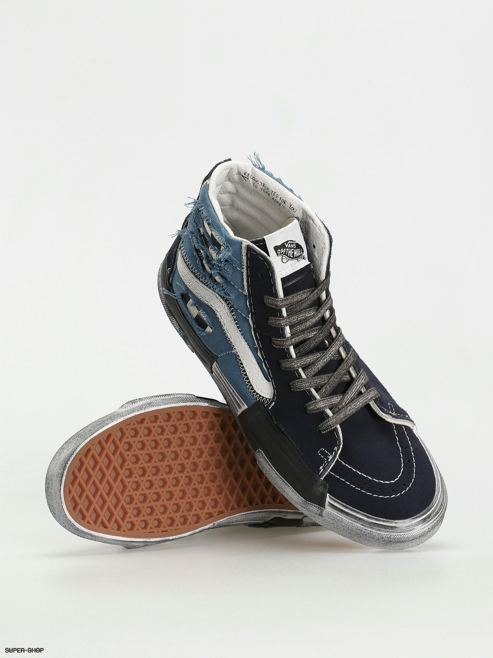 Vans sk8 clearance hi navy white