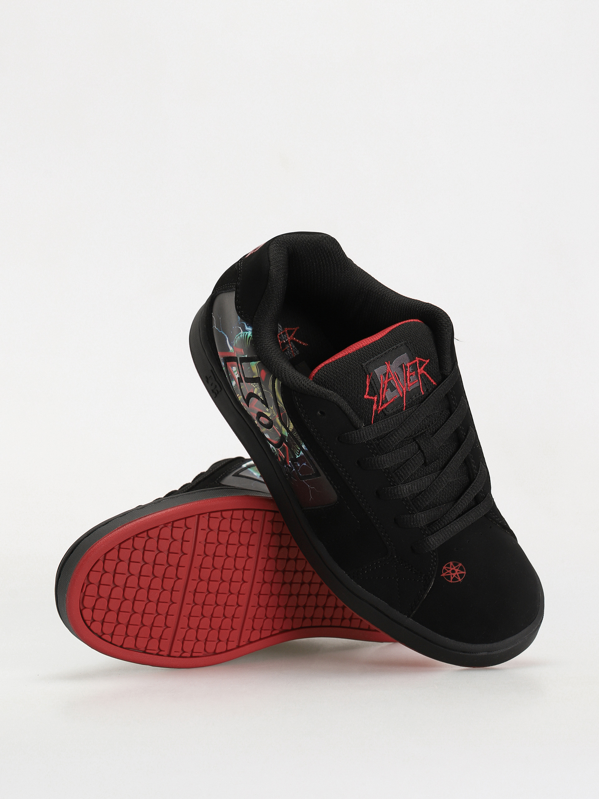 DC X Slayer Net Schuhe (black/red)