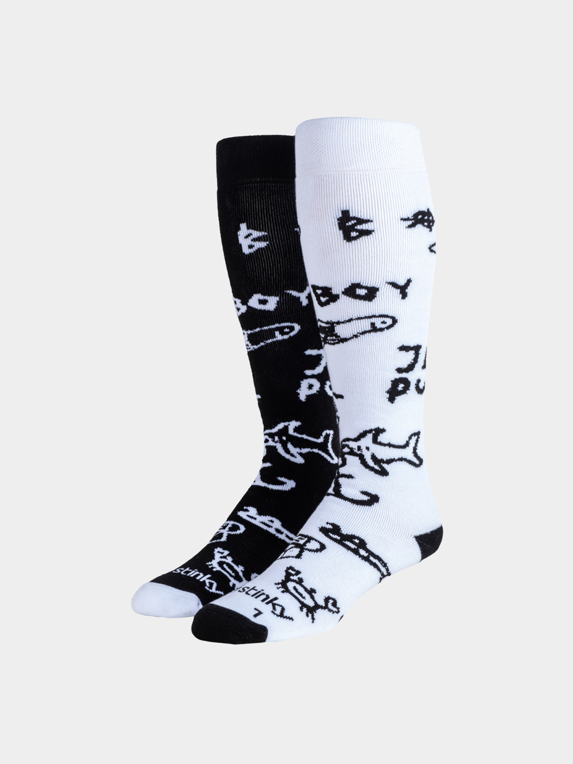 Stinky Socks Andrew Brewer Bad Boy Socks (black/white)