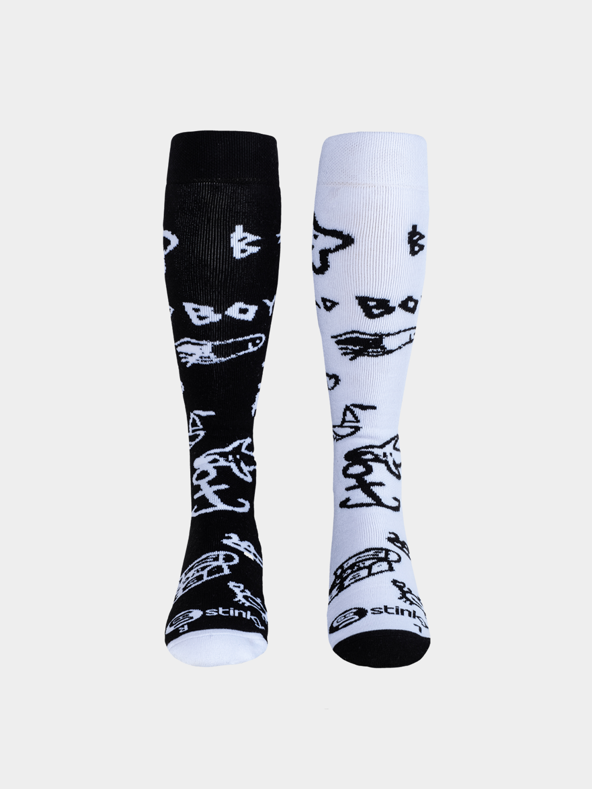 Stinky Socks Andrew Brewer Bad Boy Socks (black/white)