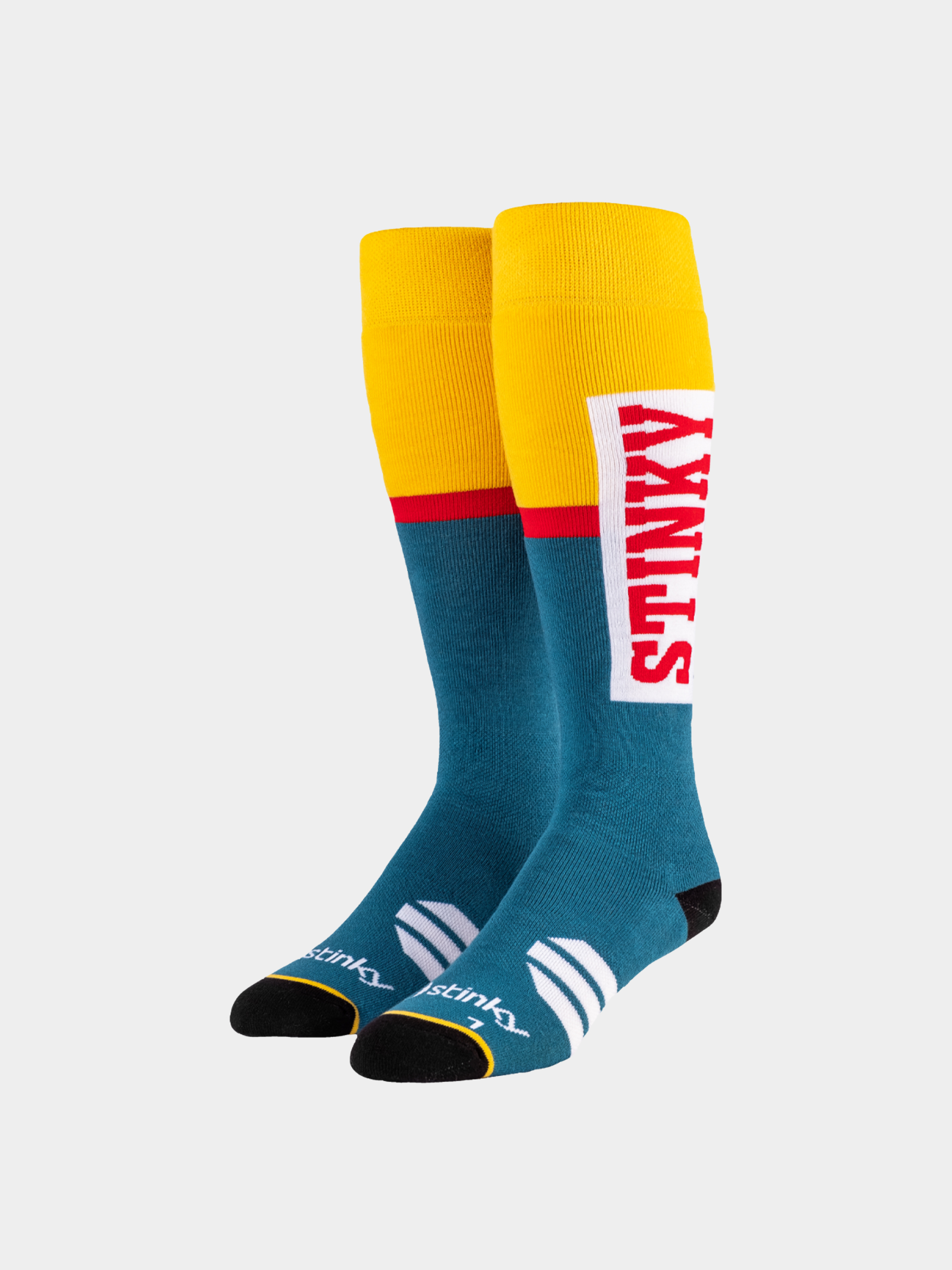 Stinky Socks The Pill Socken (yellow/steel blue)