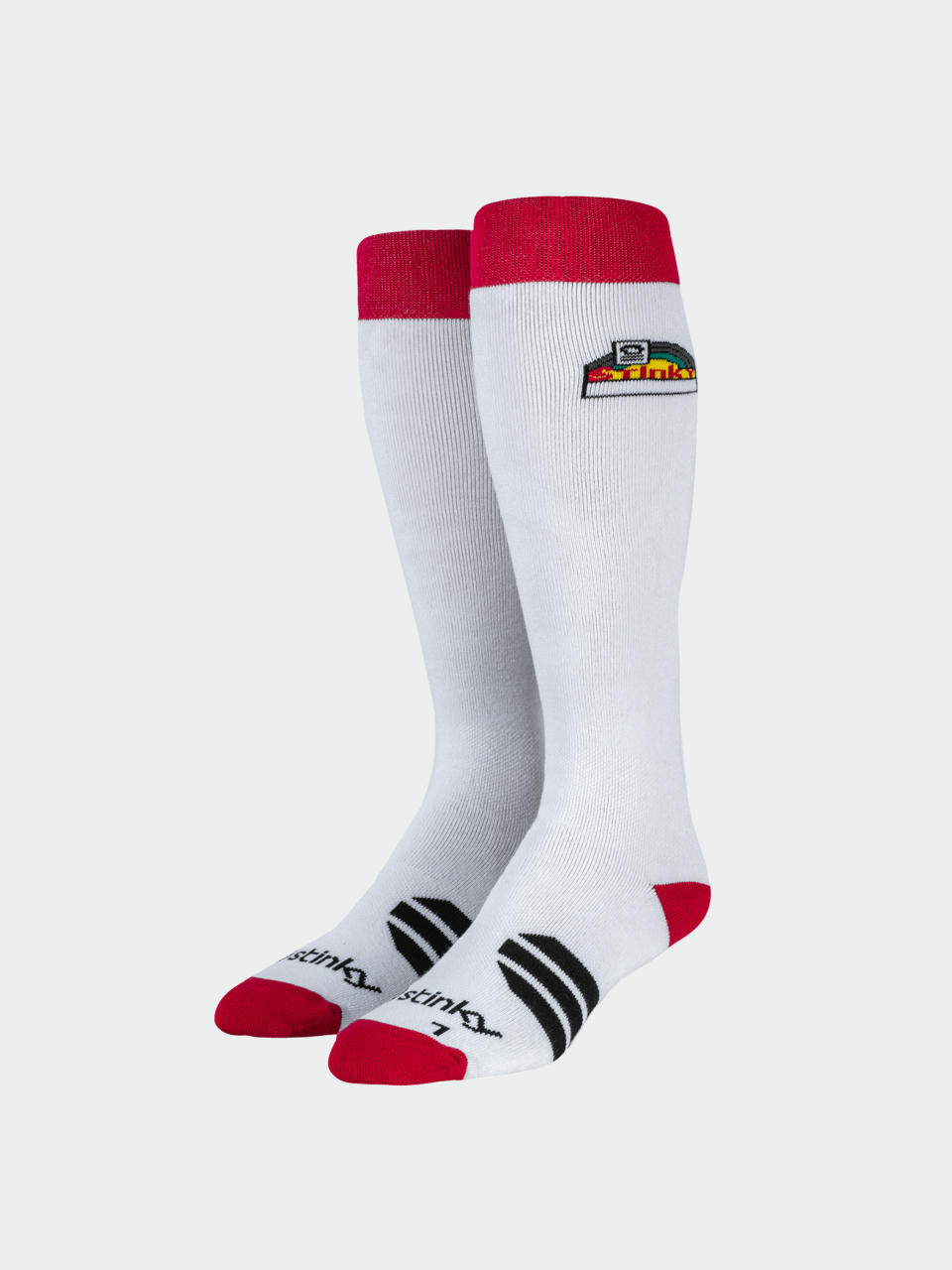 Stinky Socks The Rainbow Socken (white/red)