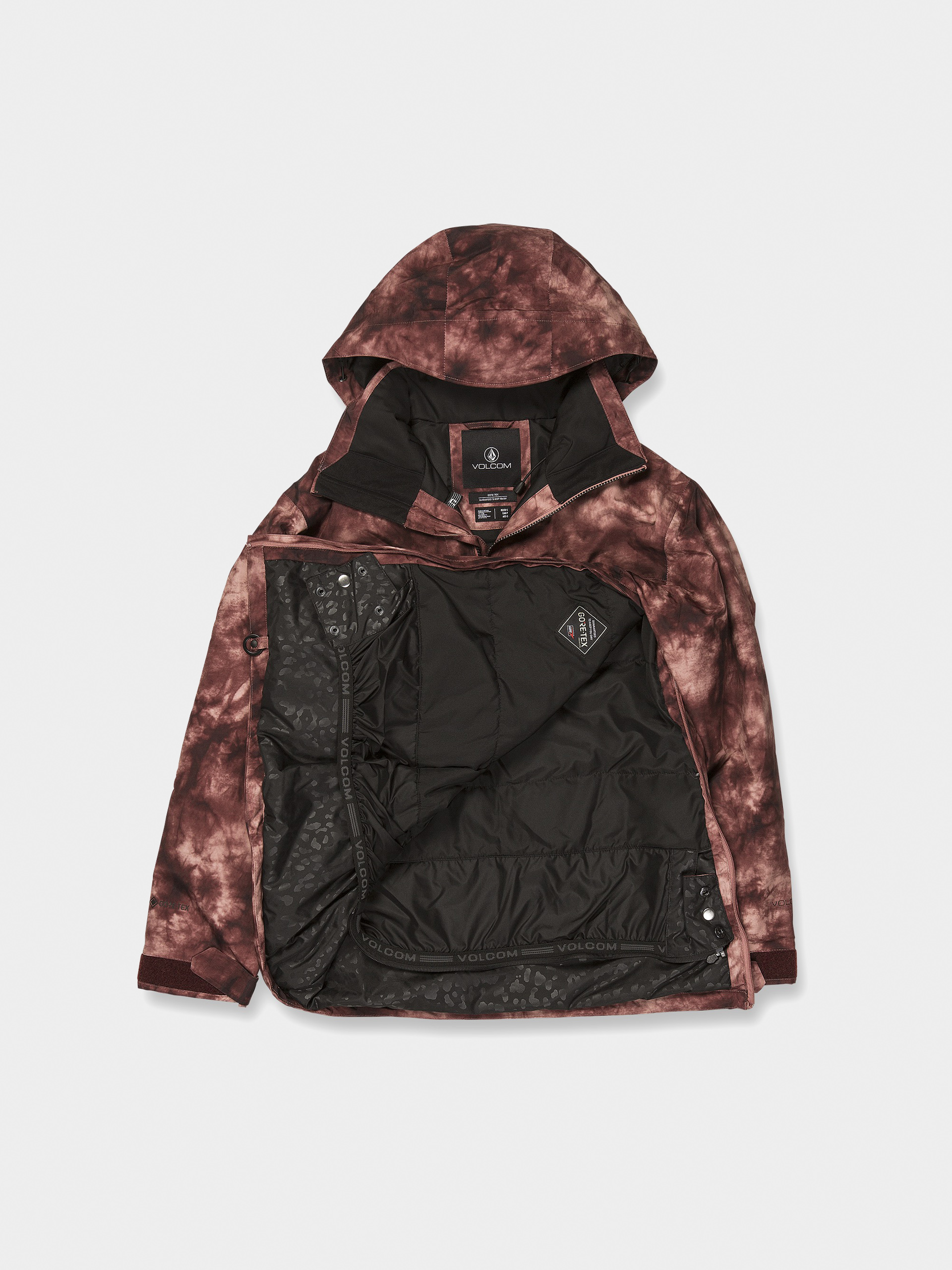Womens Volcom Fern Ins Gore Pullover Snowboard jacket (pink salt wash)