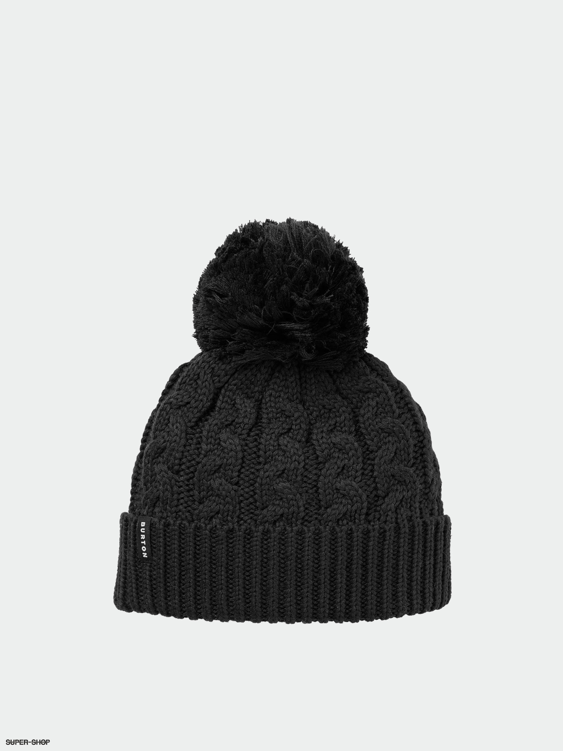 Burton Zippy Fleece Lined Beanie Wmn true black