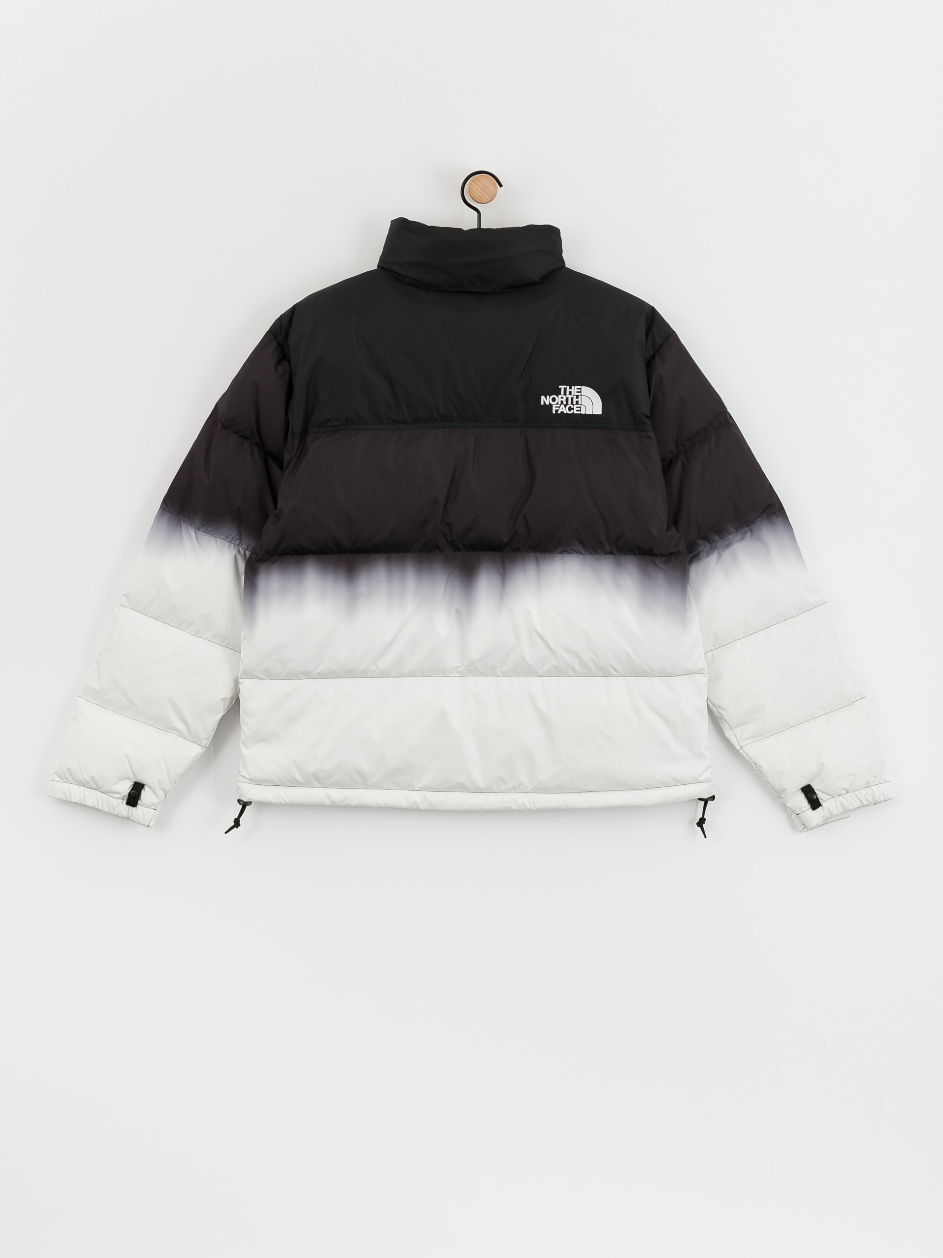 The North Face 96 Nuptse Dip Dye Jacket - white, black (tnf black 