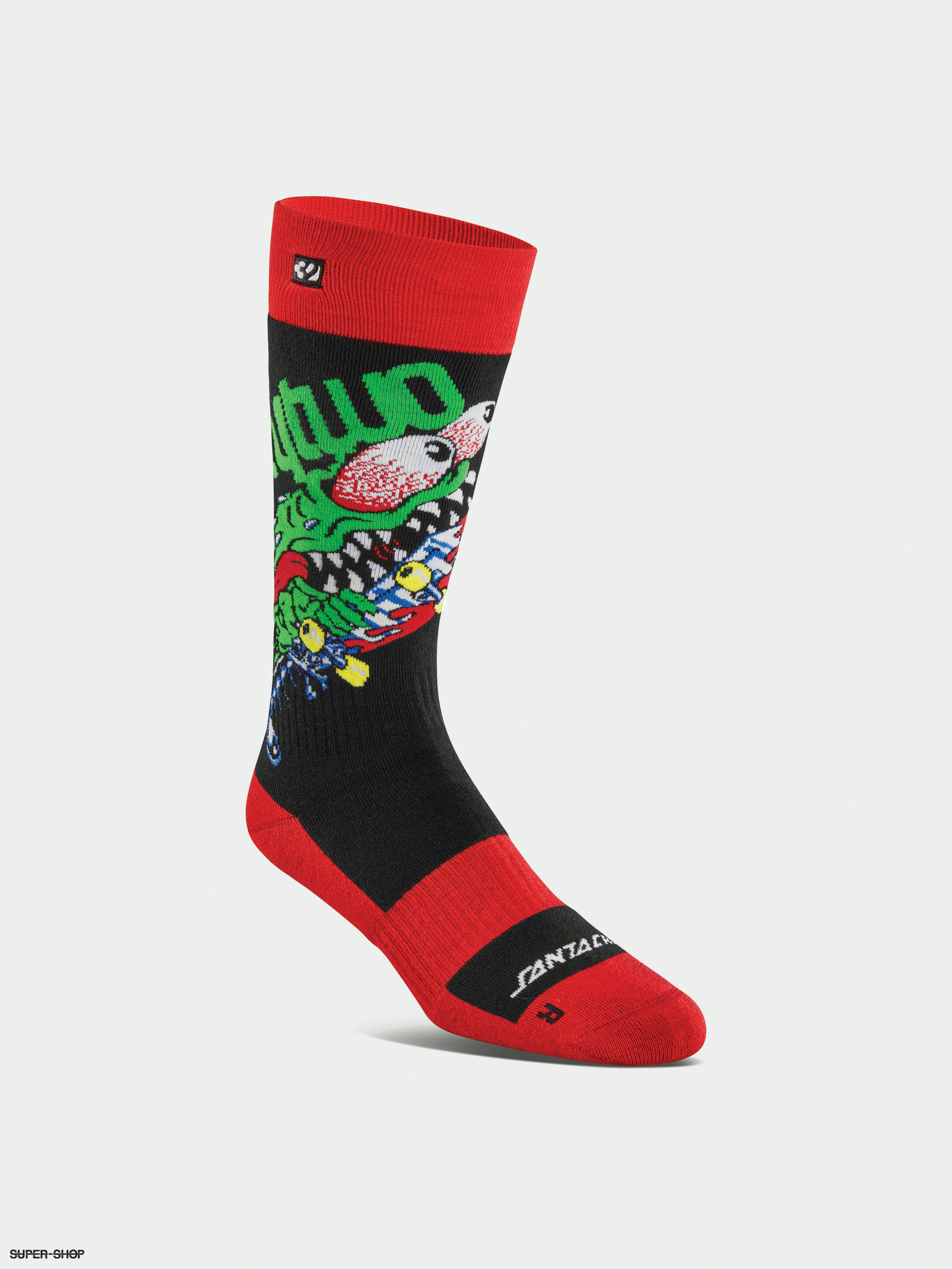 ThirtyTwo Santa Cruz Socks red black