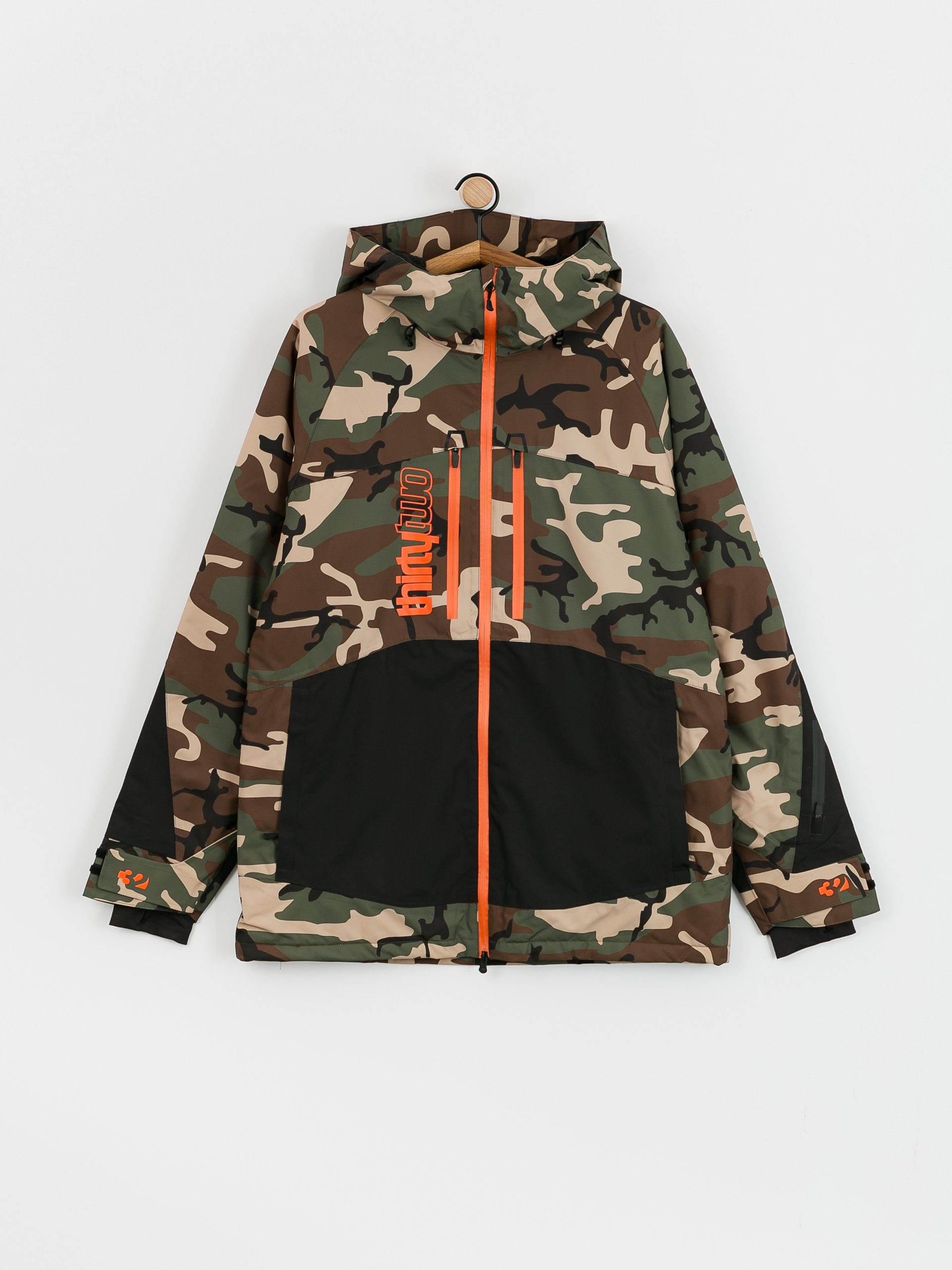 Herren ThirtyTwo Lashed Insulated Snowboardjacke (black/camo)