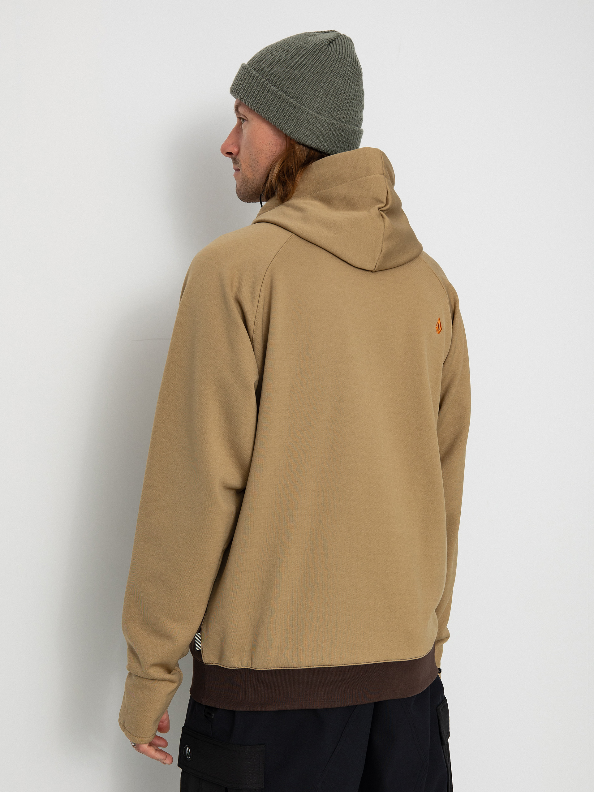 Mens Volcom Hydro Riding HD Active sweatshirt (dark khaki)