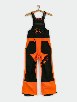 ThirtyTwo Youth Basement Bib JR Snowboard pants (black/orange)