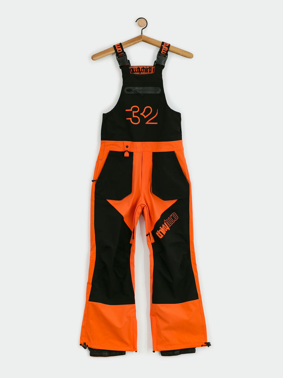 ThirtyTwo Youth Basement Bib JR Snowboardhose (black/orange)