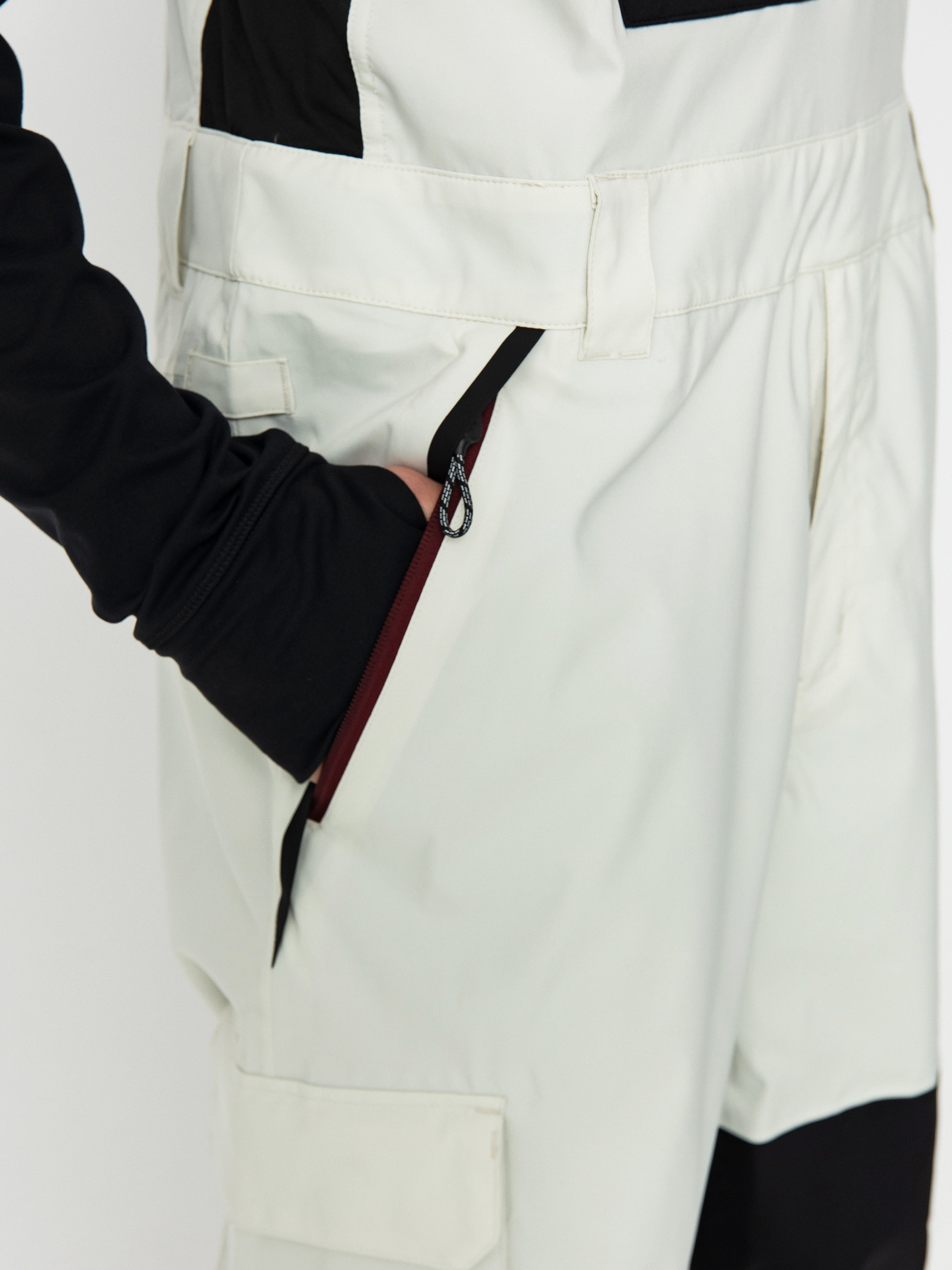 Mens DC Brigade 45K Bib Snowboard pants (silver birch)