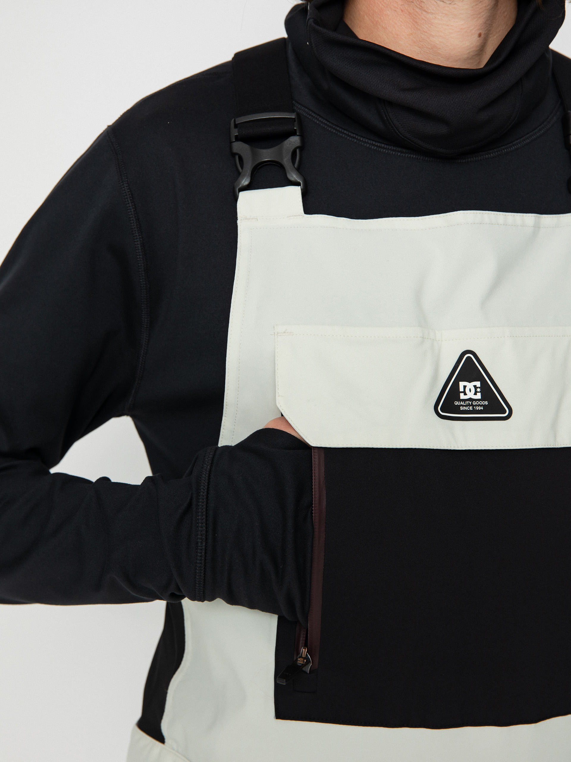 Mens DC Brigade 45K Bib Snowboard pants (silver birch)