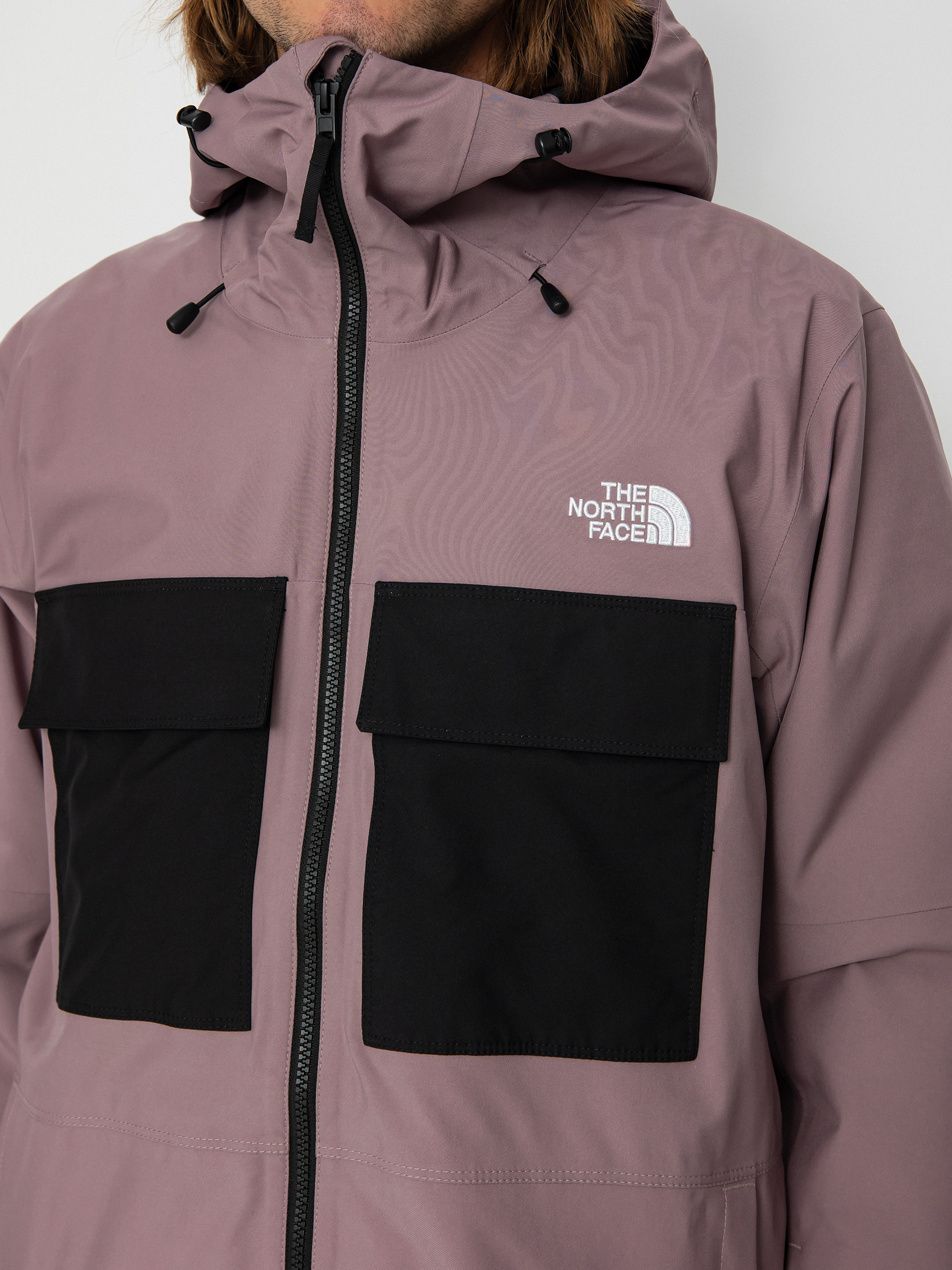 Mens The North Face Fourbarrel Triclimate Snowboard jacket (fawn grey/icecap blue)