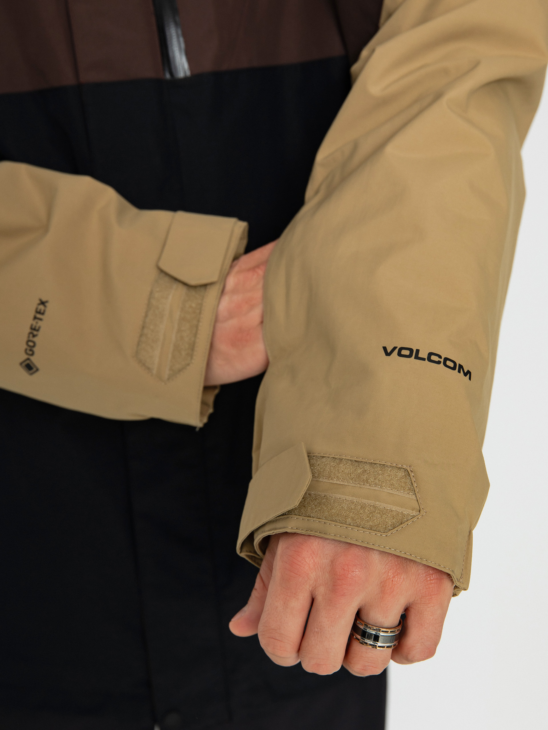 Mens Volcom L Gore Tex Snowboard jacket (brown)