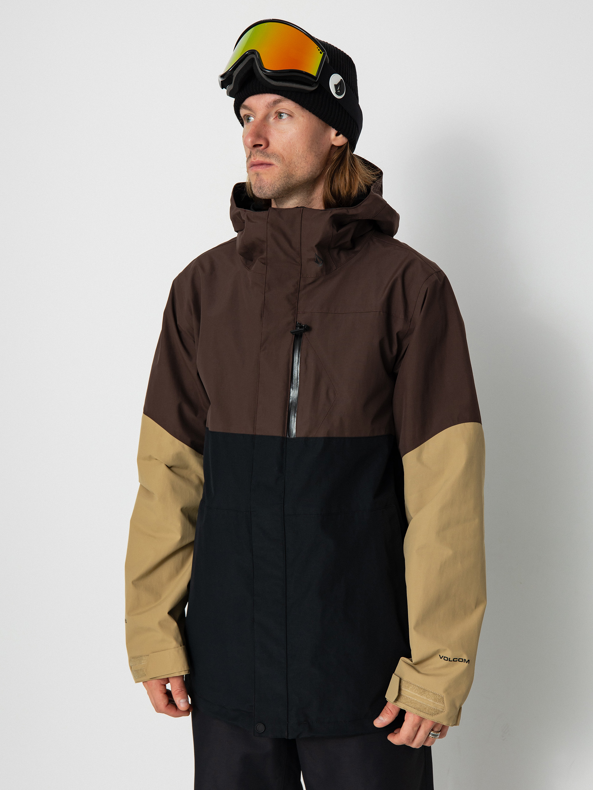 Mens Volcom L Gore Tex Snowboard jacket (brown)