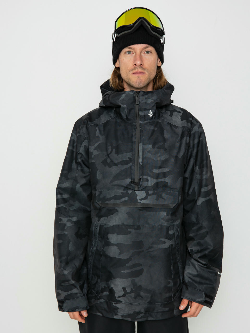 Volcom Brighton Pullover Snowboard jacke (black camo)