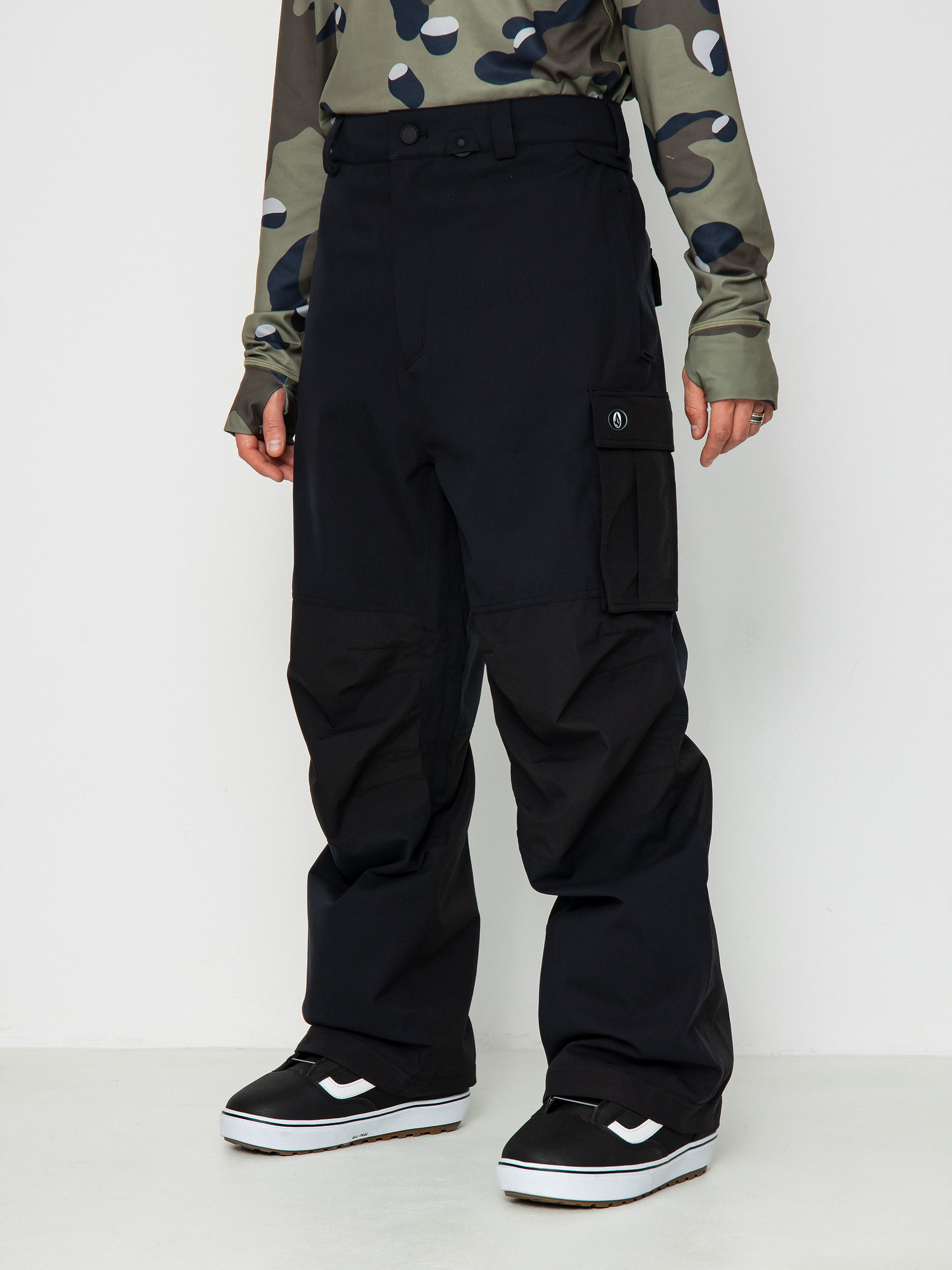 Mens Volcom Nwrk Baggy Snowboard pants (black)
