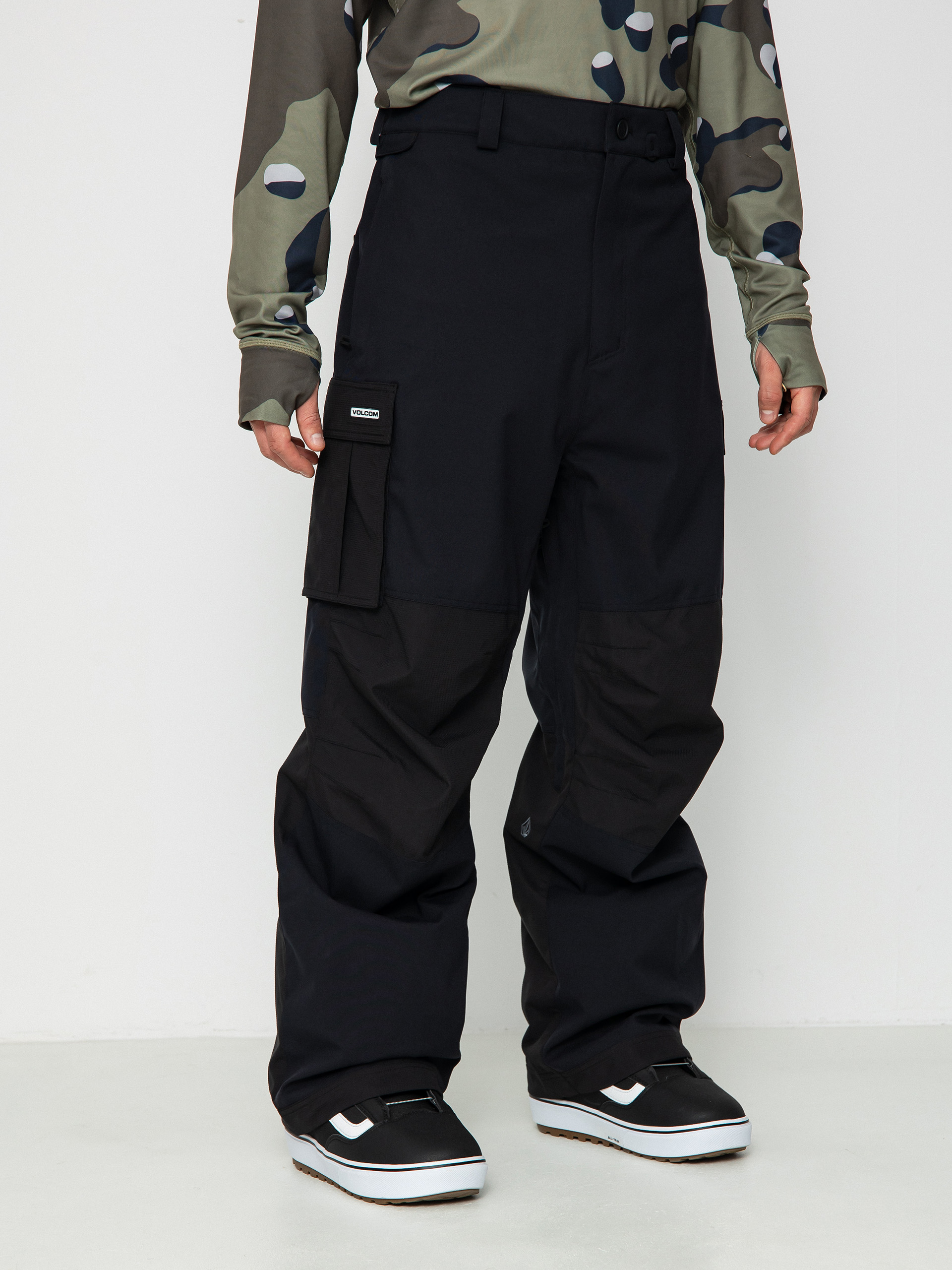 Mens Volcom Nwrk Baggy Snowboard pants (black)