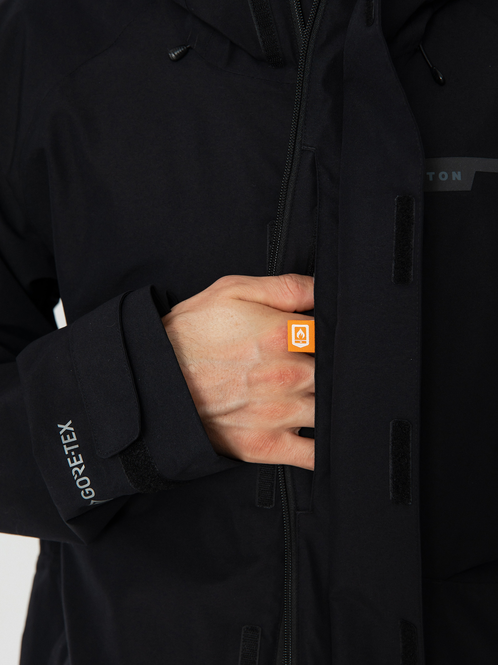 Mens Burton Pillowline Gore Tex 2L Snowboard jacket (true black)