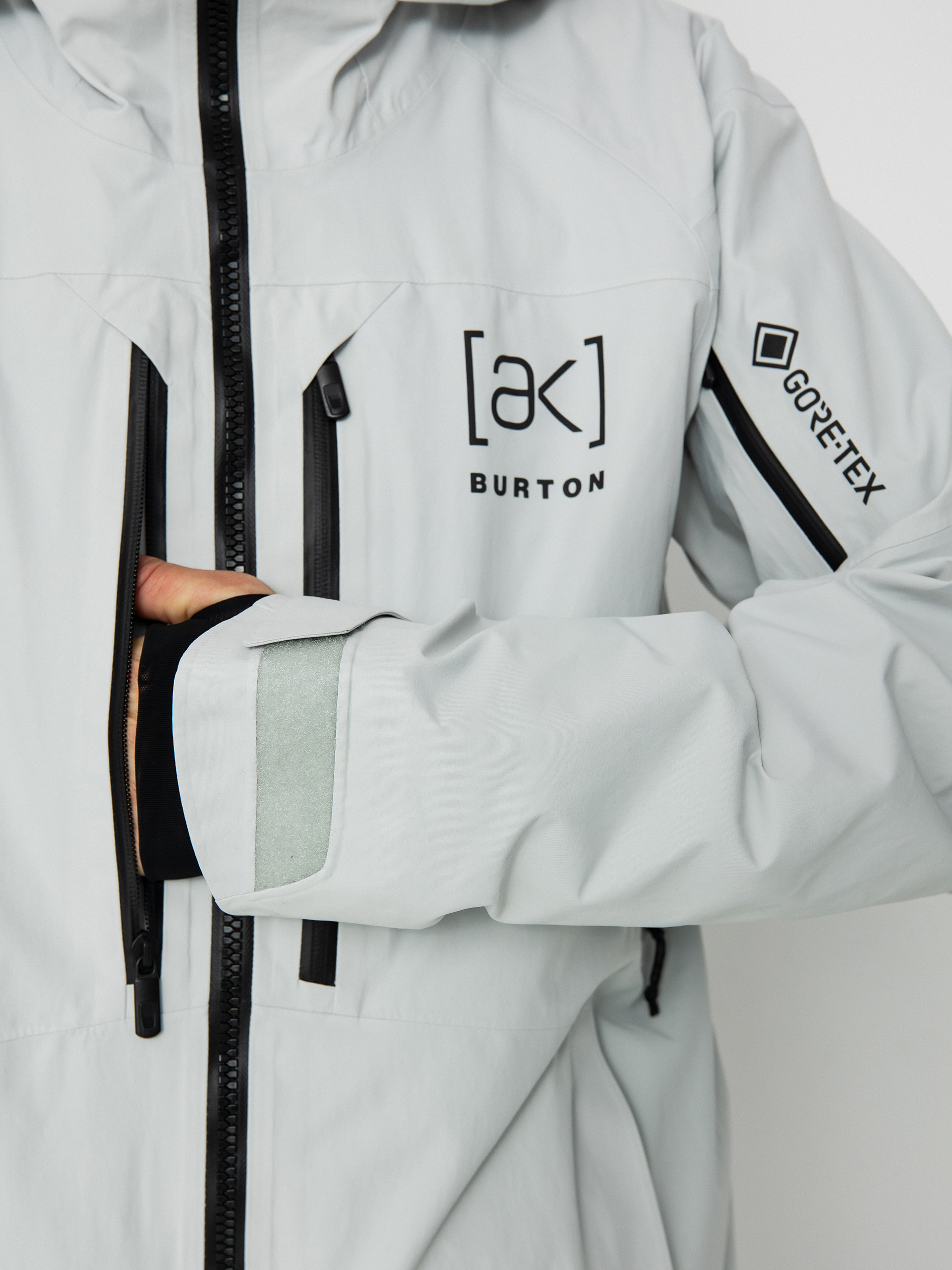 Herren Burton Ak Gore Tex Cyclic Snowboardjacke (gray cloud)